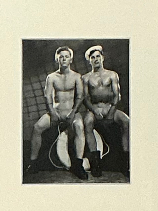 Vintage 50s Bob Mizner Original Male Figurative Photo - Back view