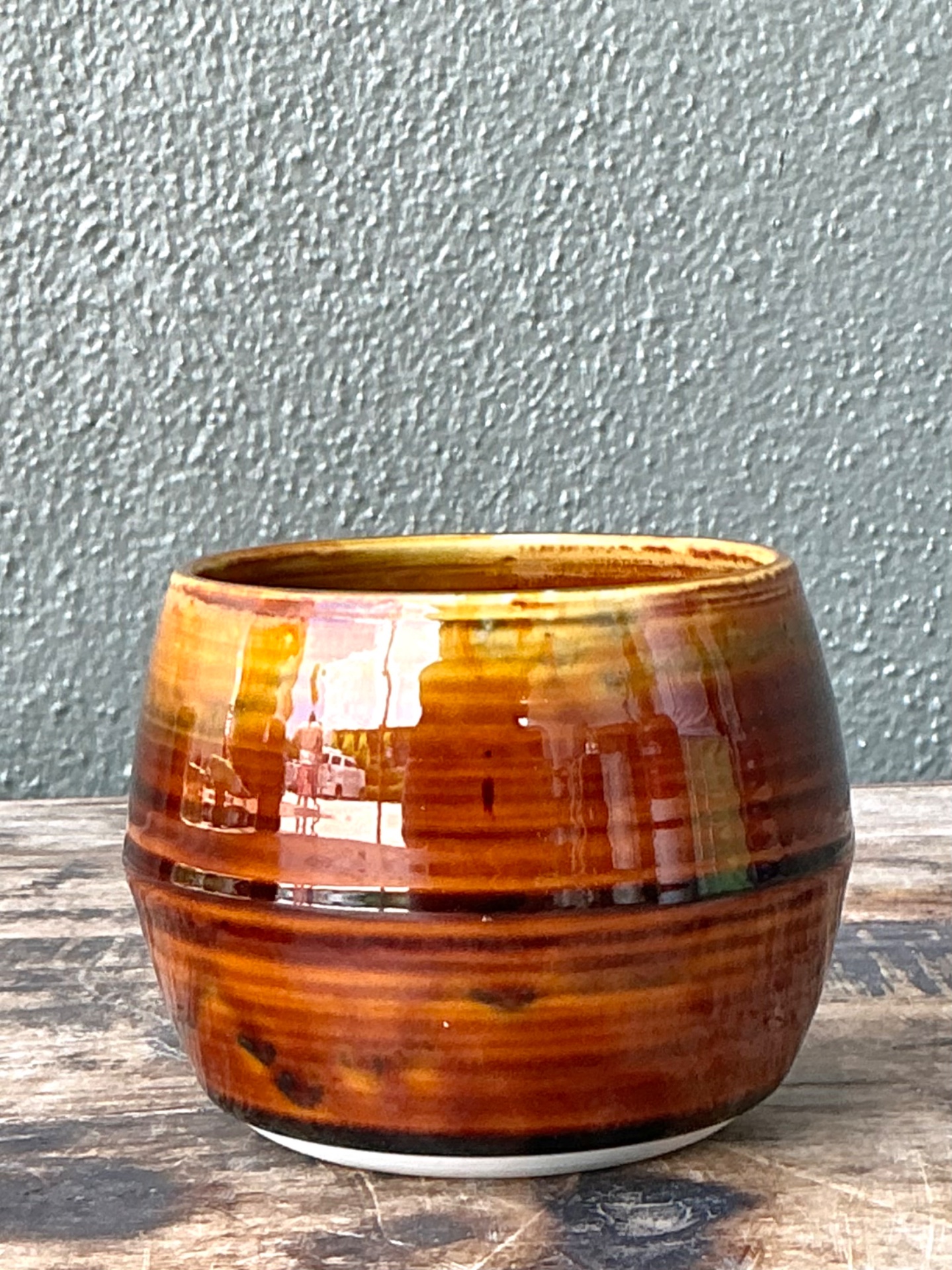 Vintage Handcrafted Studio Pottery Bowl - Back view