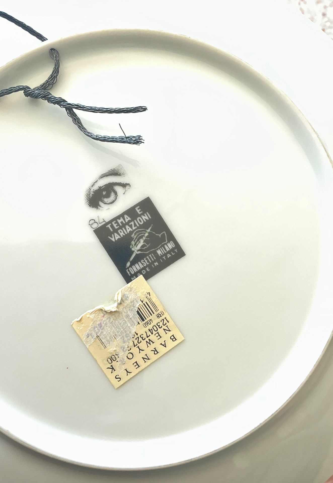 Vintage Fornasetti Teme E Variazioni Face Plate - Top view