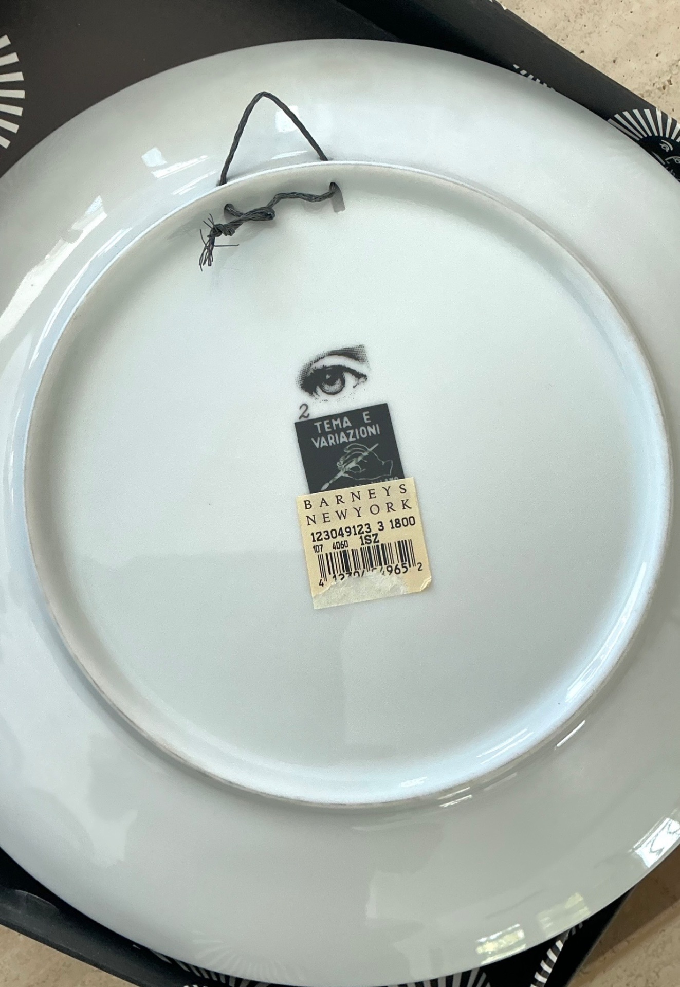 Vintage Fornasetti Tema e Variazioni Plate - Top view