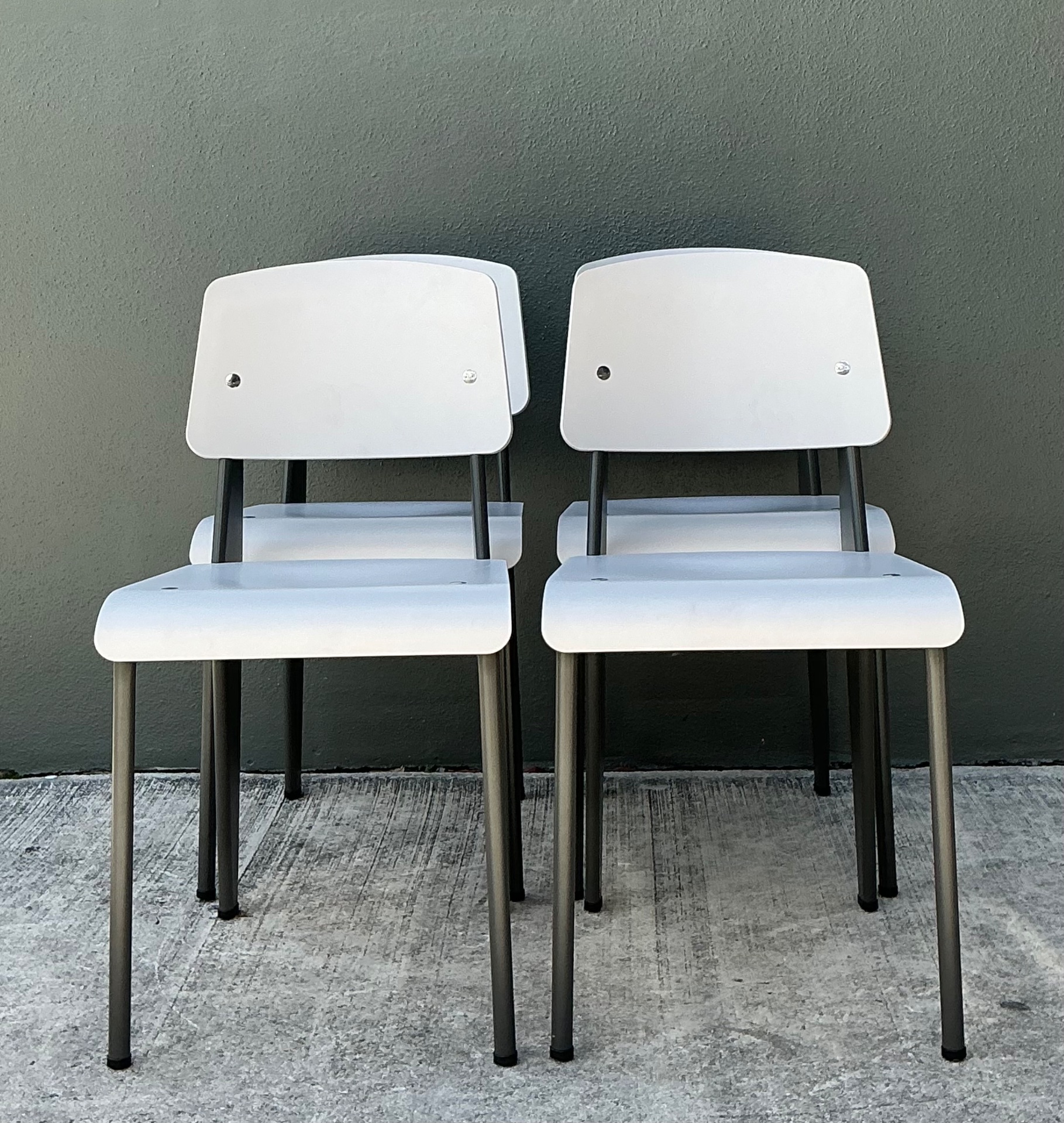 Jean Prouve for Vitra Standard Chairs - Set Of 4 - Top view