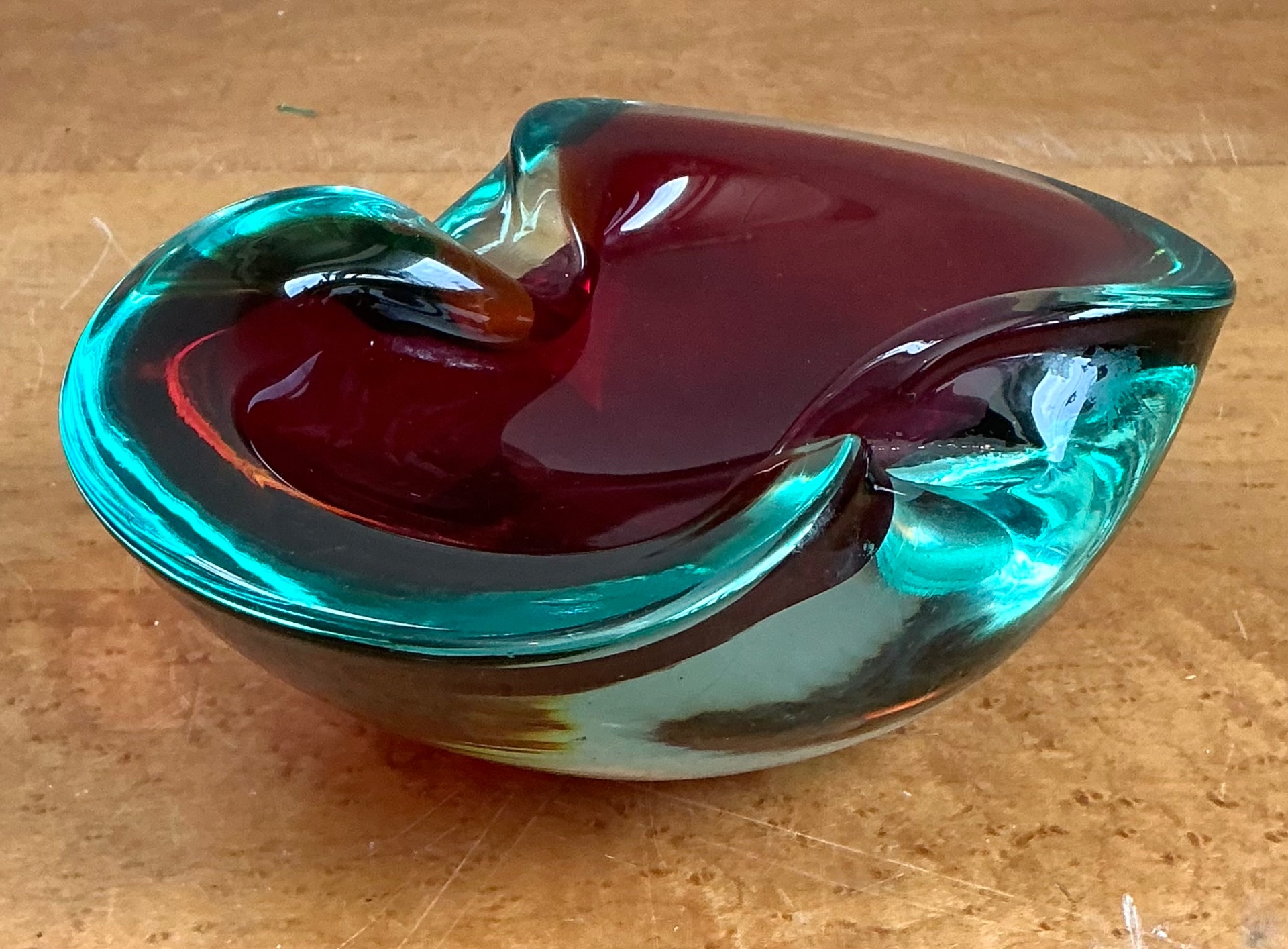 Vintage Italian Murano Glass Bowl - Top view