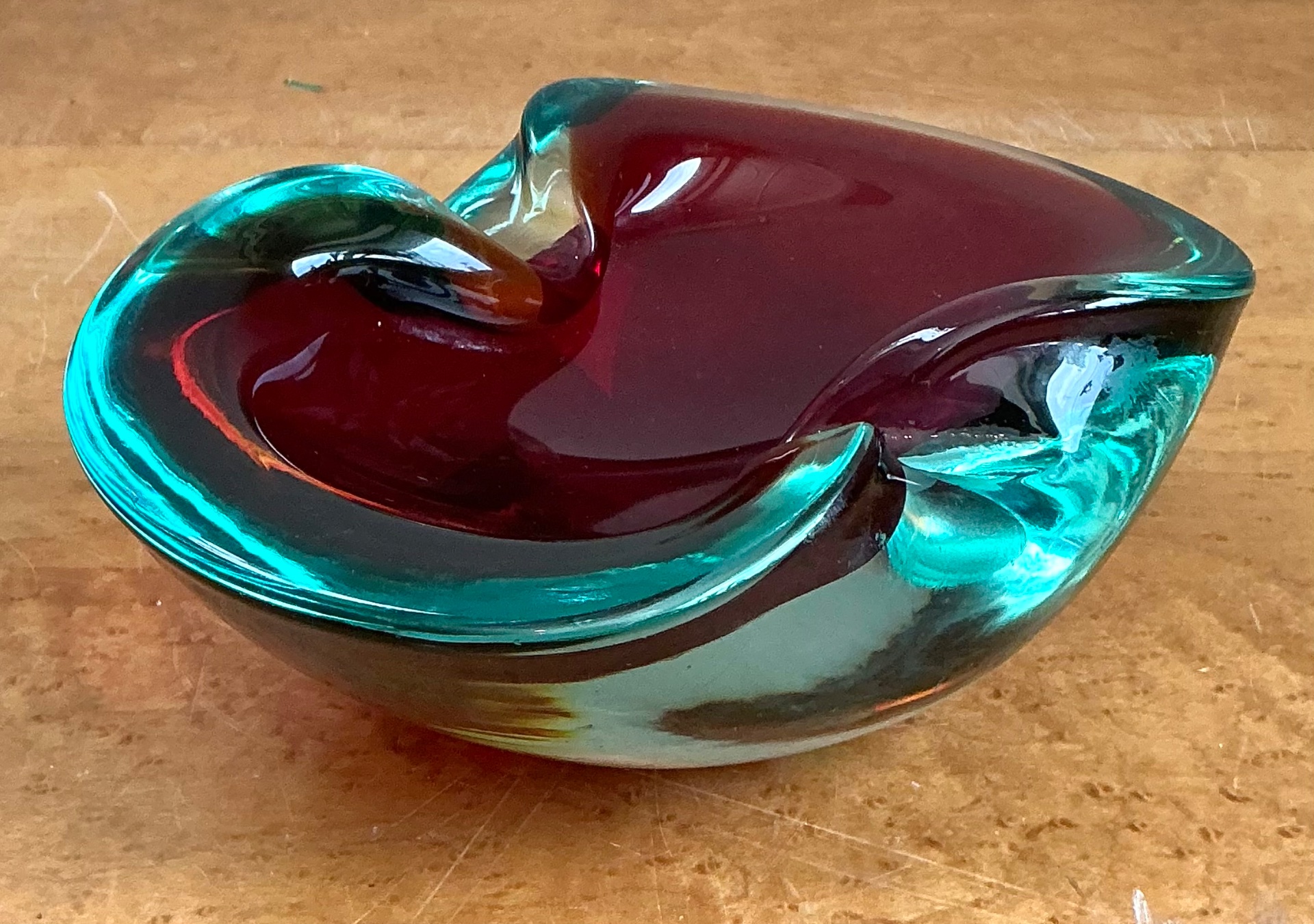 Vintage Italian Murano Glass Bowl - Back view