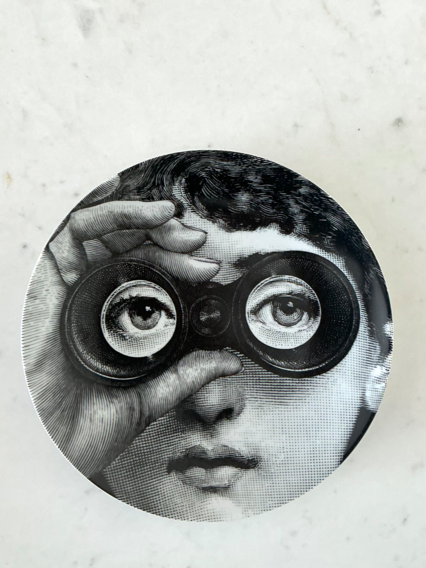 Piero Fornasetti Tema e Variazioni Plate - Back view