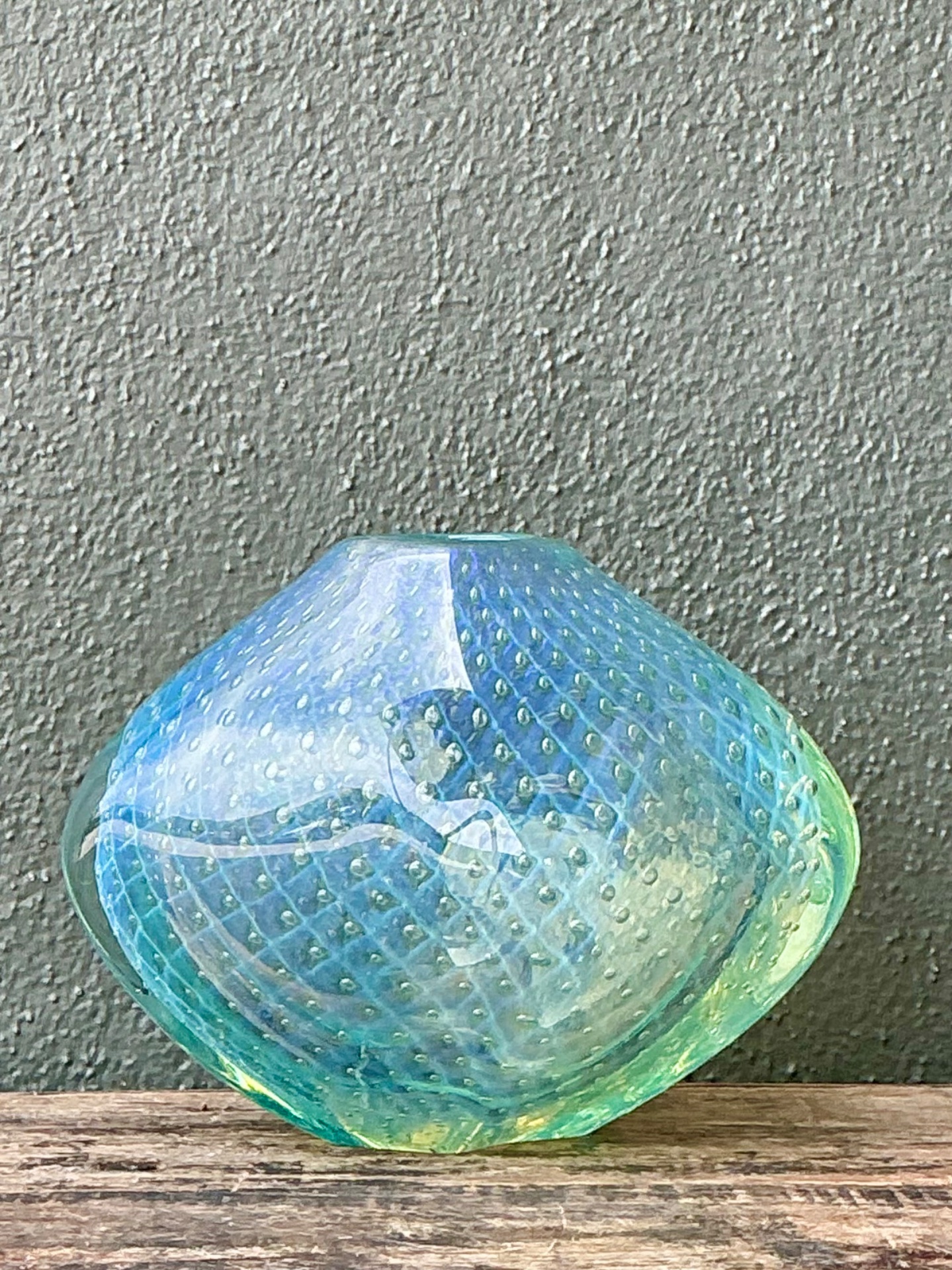 Vintage Italian Art Glass Vase - Side view