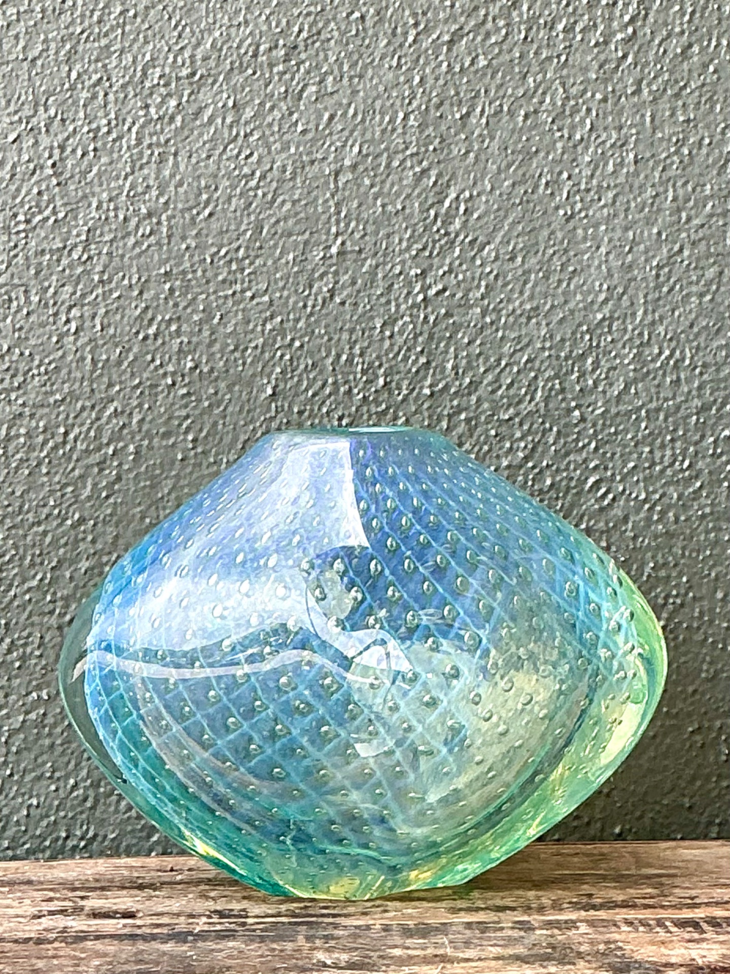 Vintage Italian Art Glass Vase - Top view