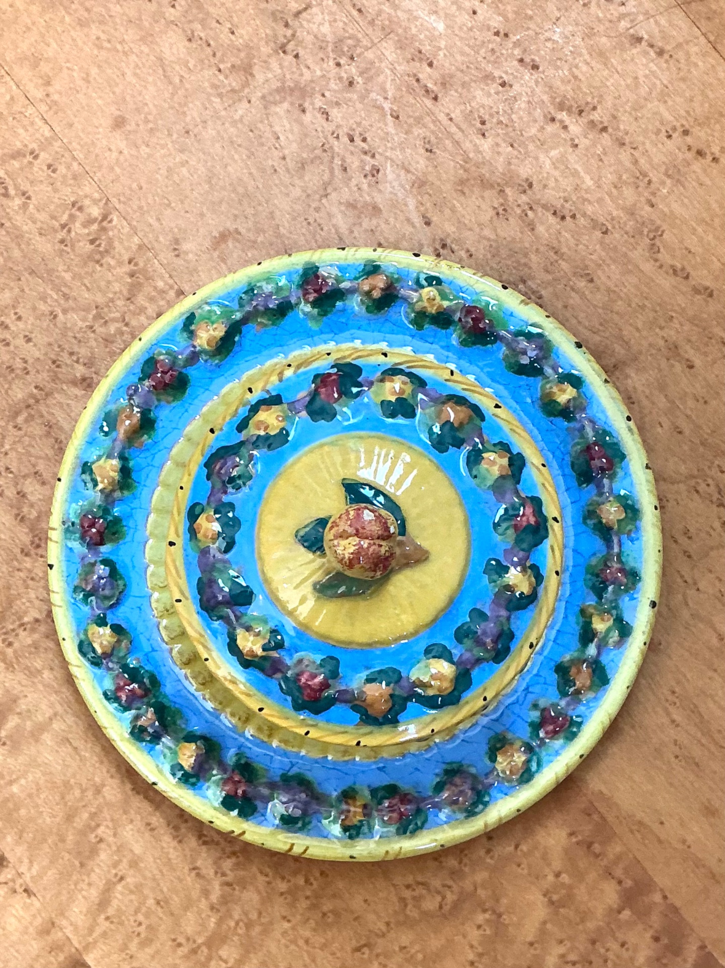 Vintage Italian Ceramic Covered Dishes - Set of 12 - Back view
