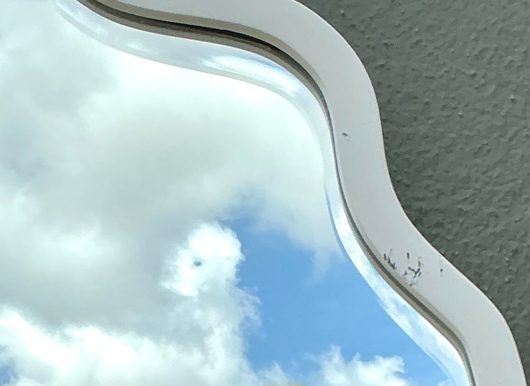 Vintage Arched Frame Mirror - Side view