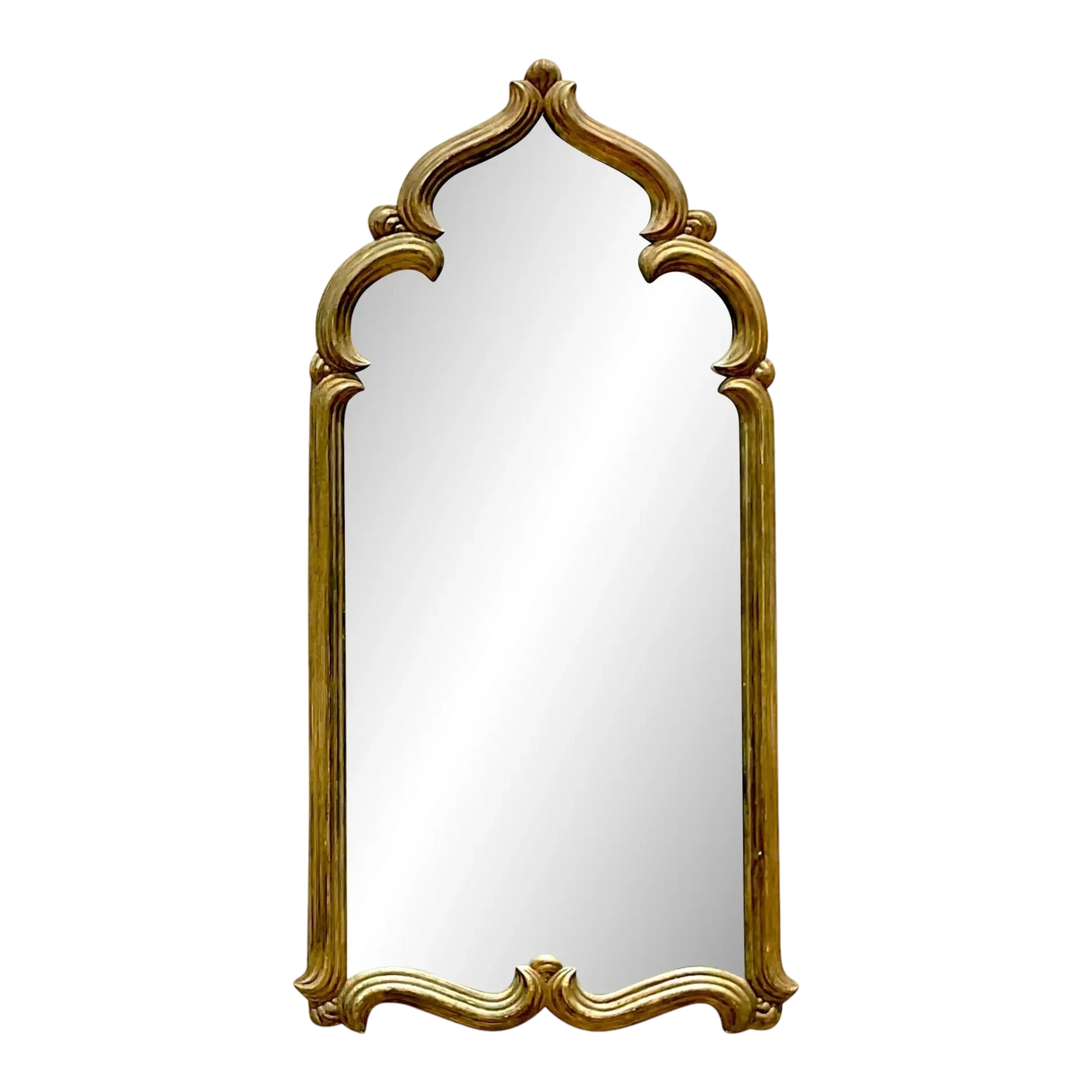 Late 20th Century Vintage Boho Temple Gilt Mirror
