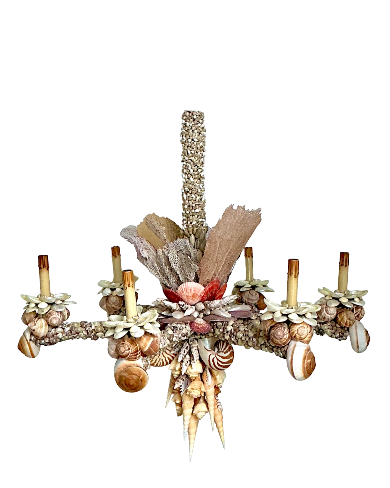 Vintage Shell Encrusted Chandelier