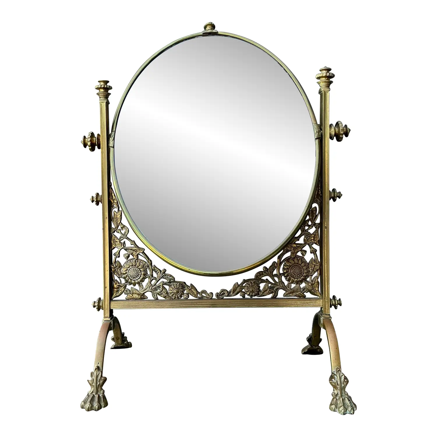Vintage 19th Century Convent Reliquary Mirror