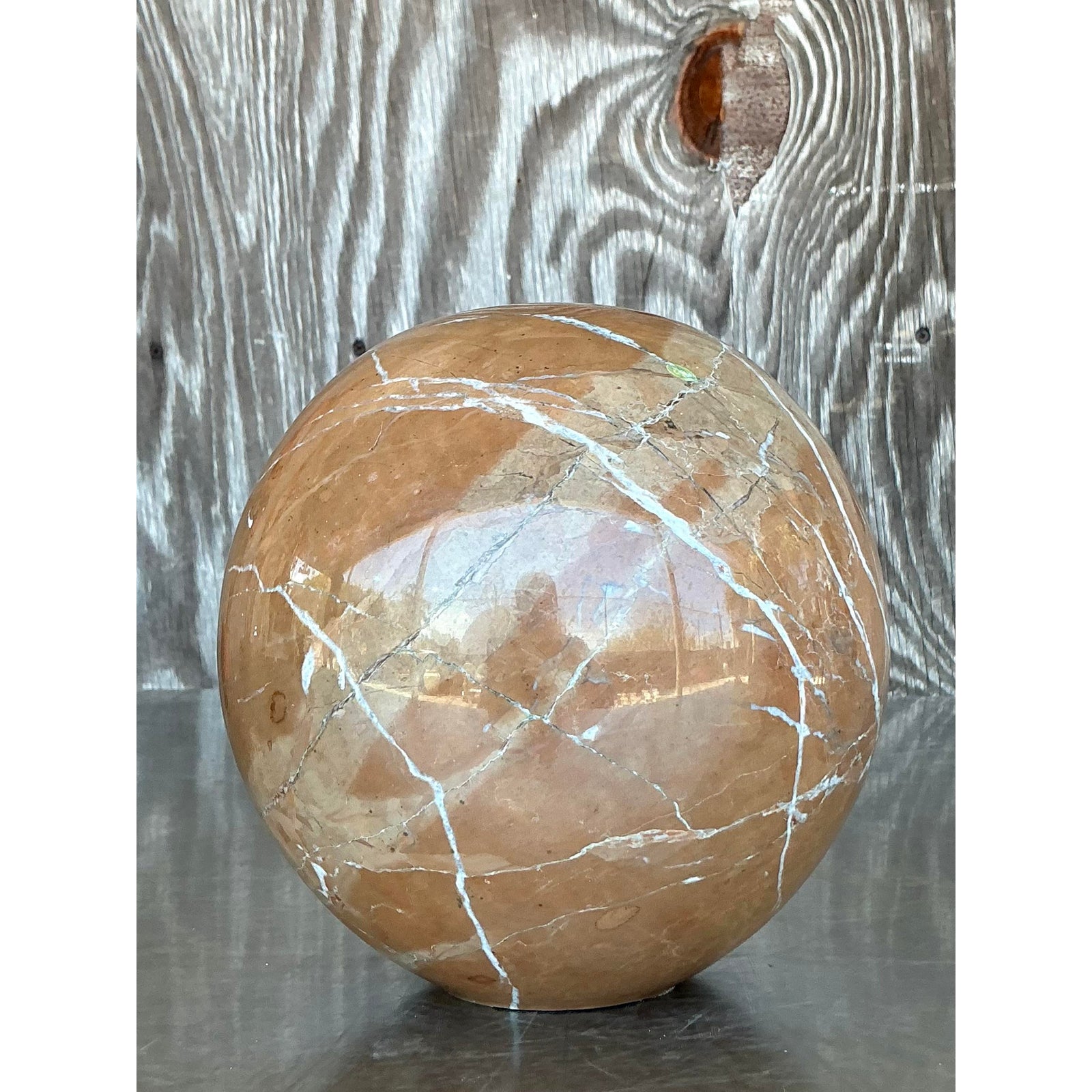 Vintage a Boho Marble Sphere - Set of 2