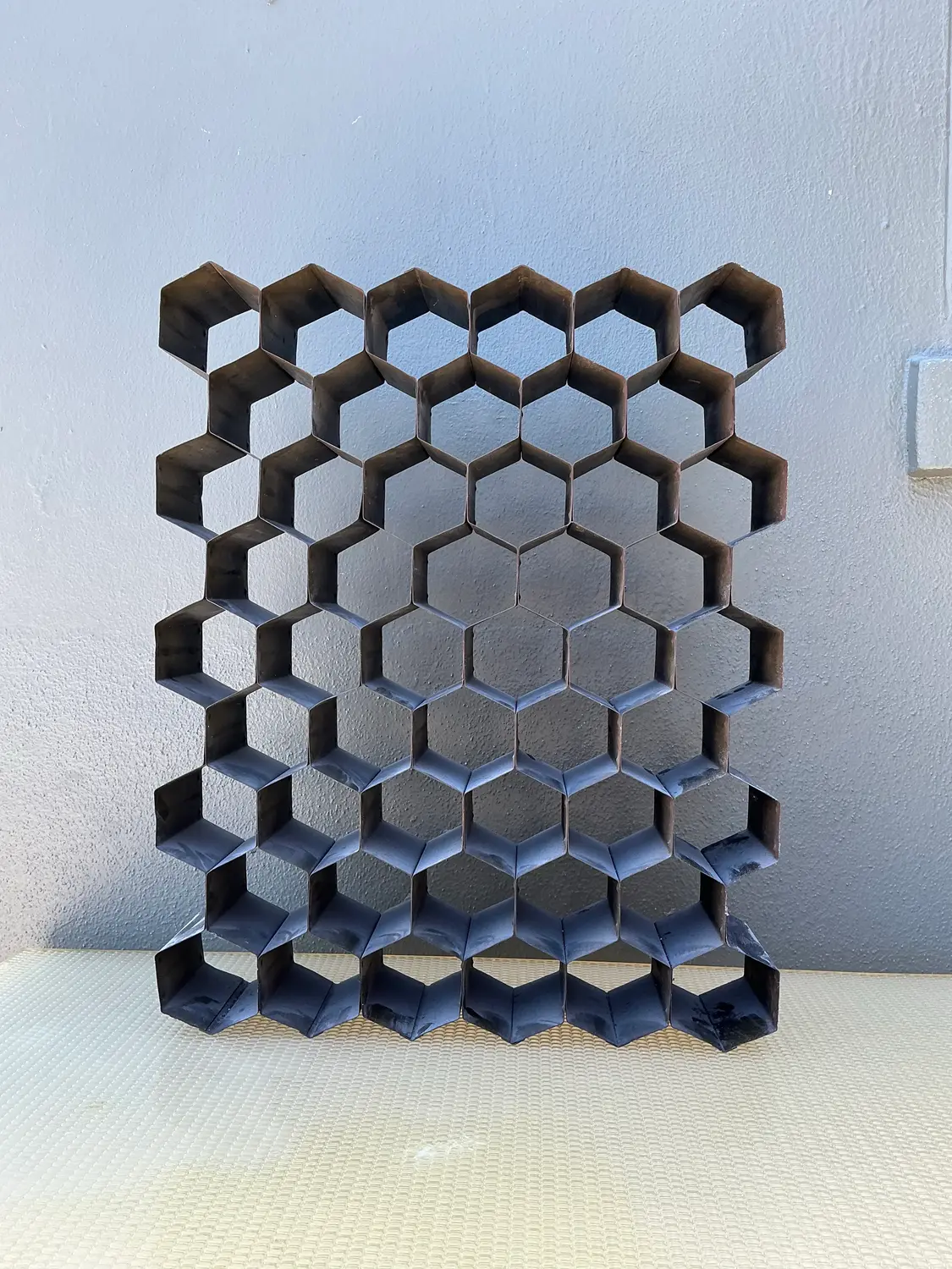 Vintage Abstract Honeycomb Sculpture - Detail view