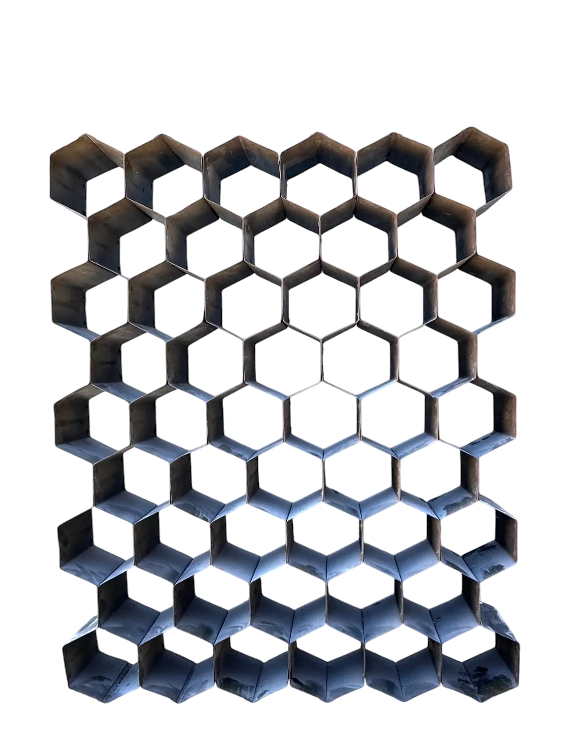 Vintage Abstract Honeycomb Sculpture