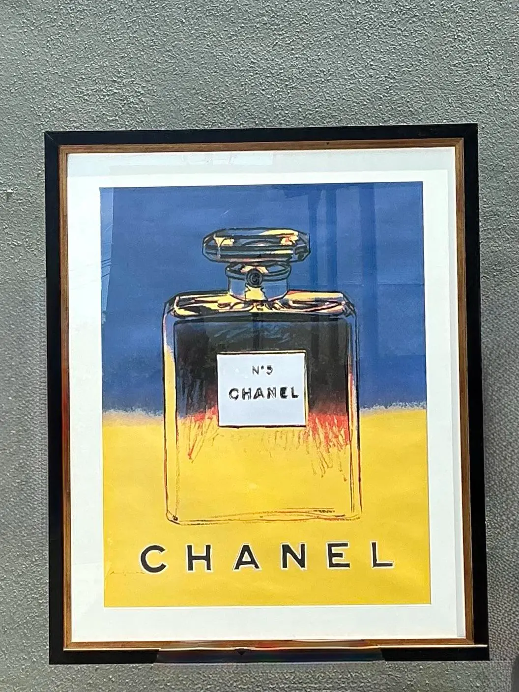 Vintage Andy Warhol for Chanel Number 5 - Side view