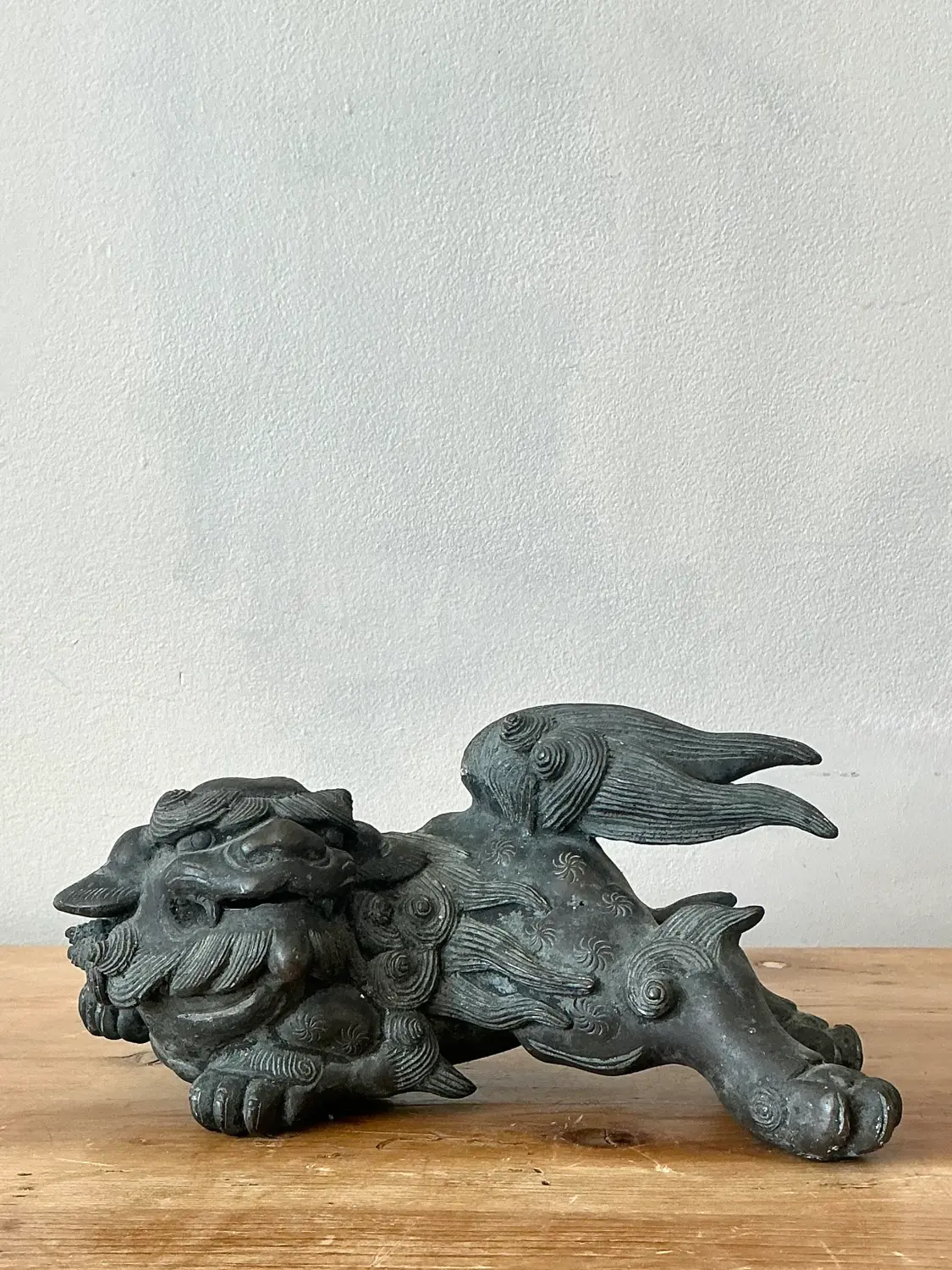 Vintage Asian Lion Censer - Detail view
