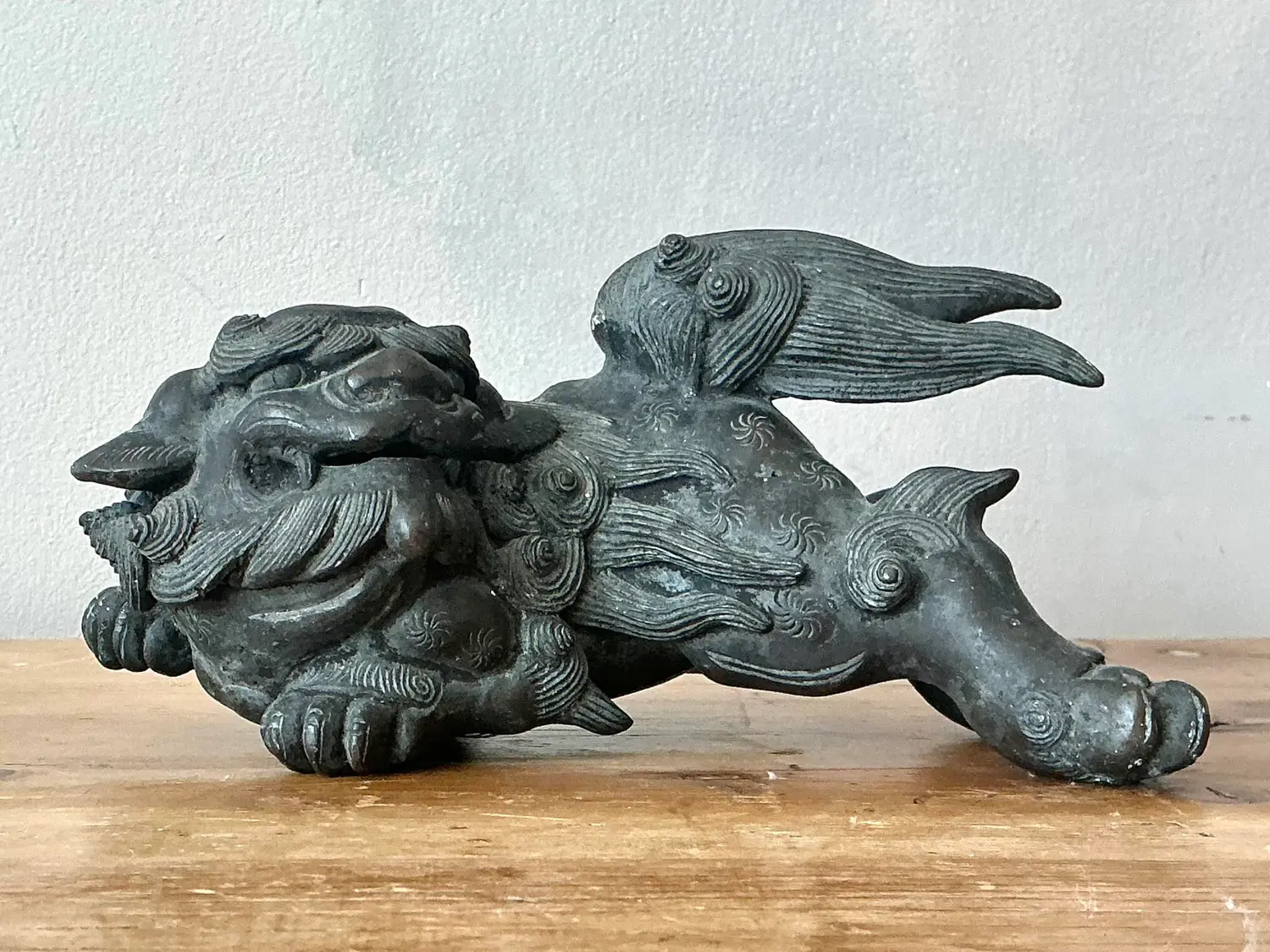 Vintage Asian Lion Censer - Side view