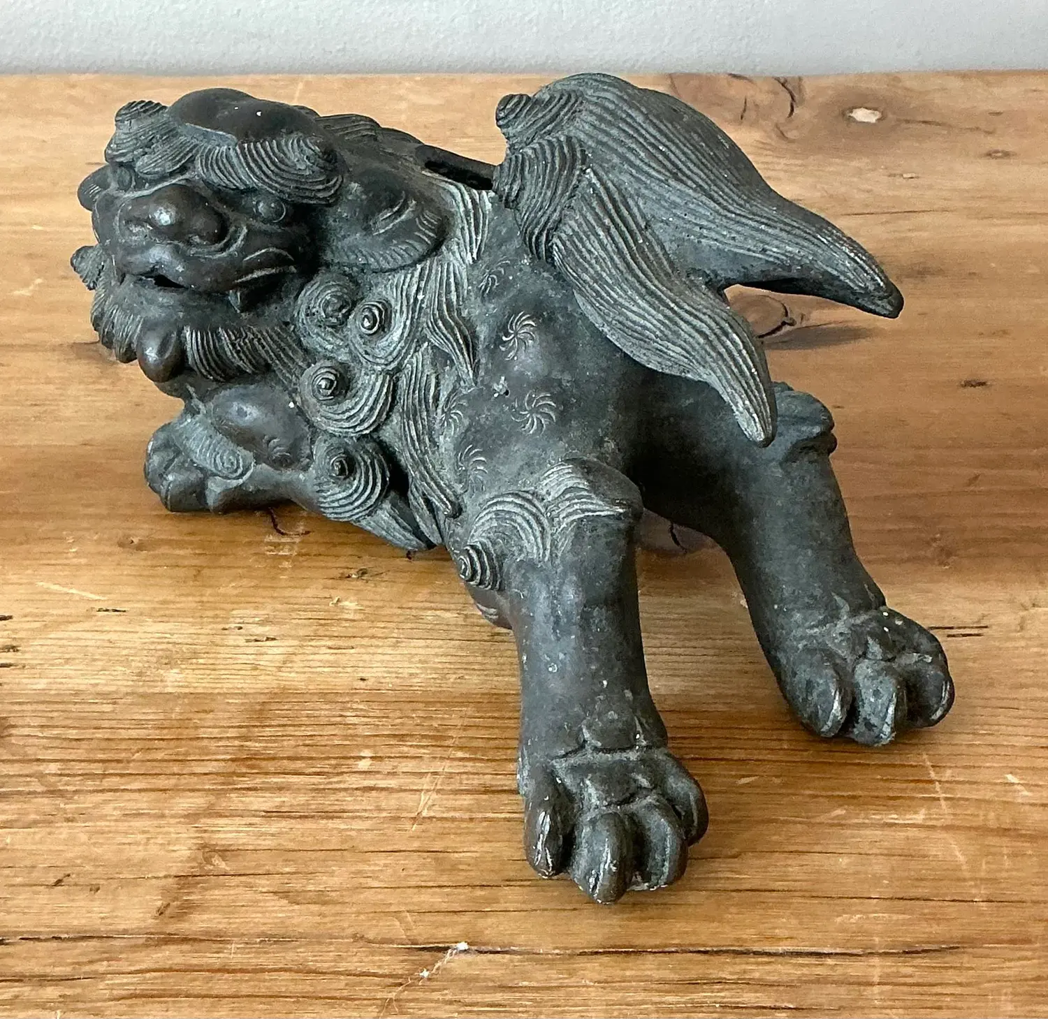 Vintage Asian Lion Censer - Top view