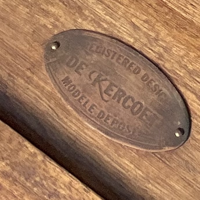 Vintage Boho Kercoet Drafting Desk - Back view