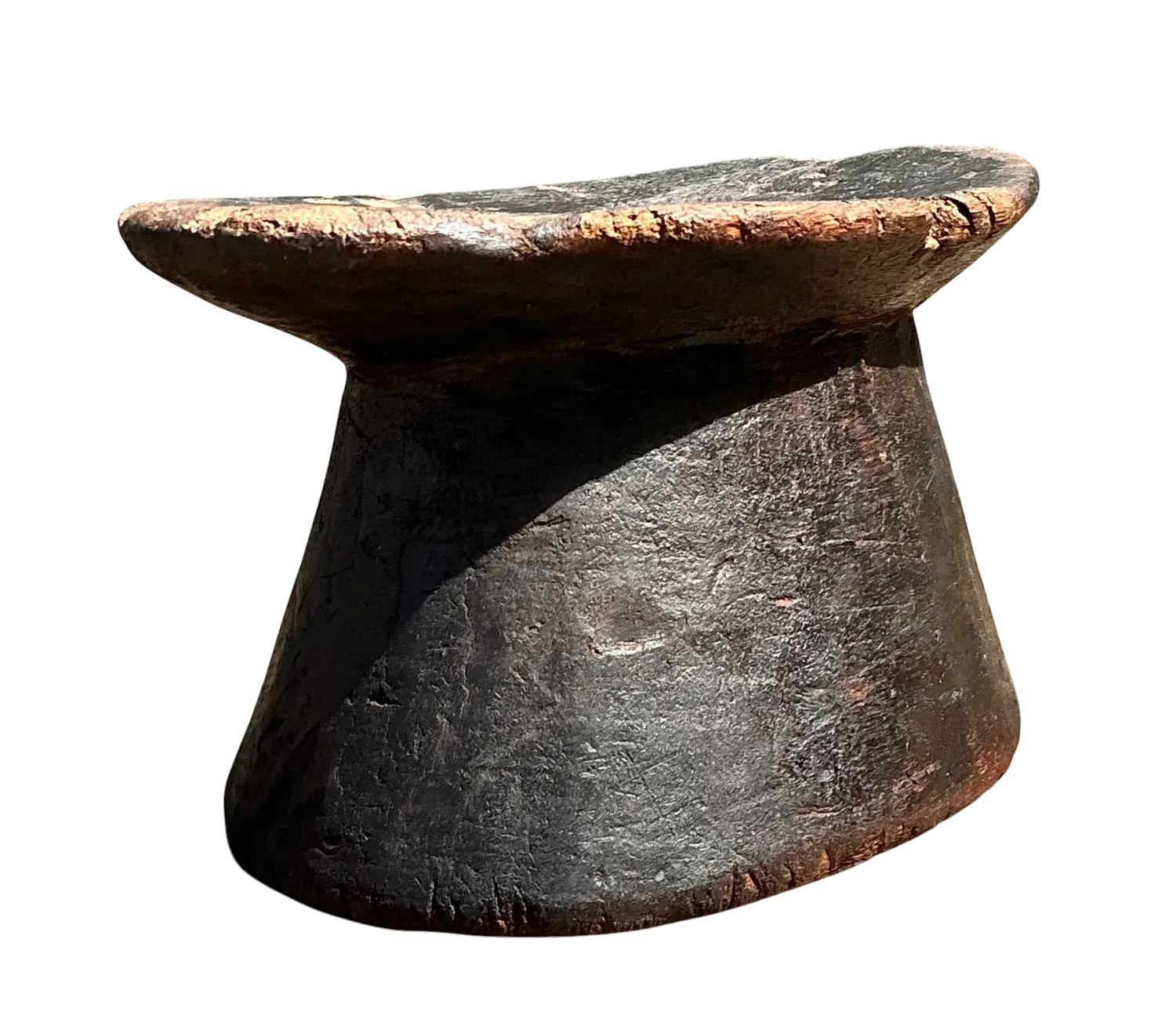 Vintage Brazilian Carved Wood Head Rest