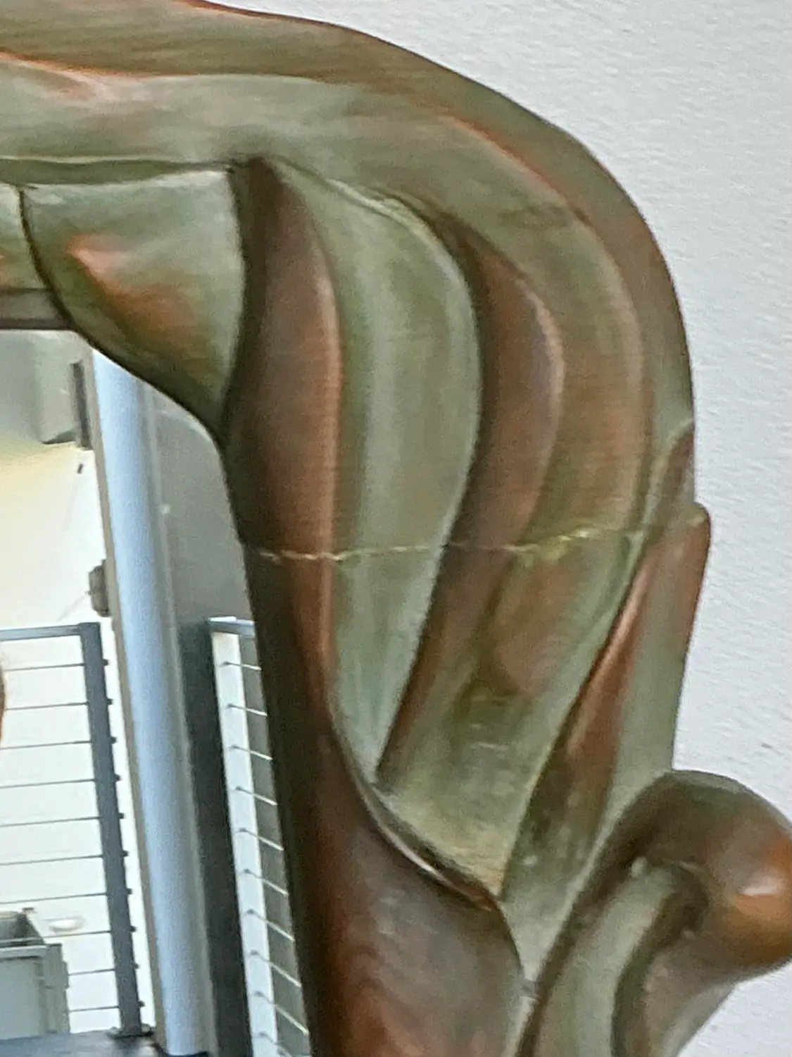Vintage Hand Carved Swan Mirror