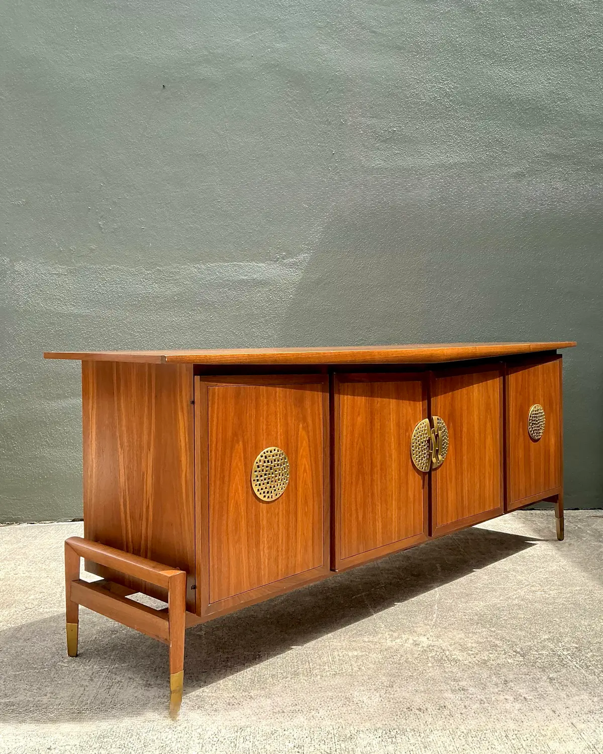Vintage Helen Hobey for Baker Asian Medallion Credenza