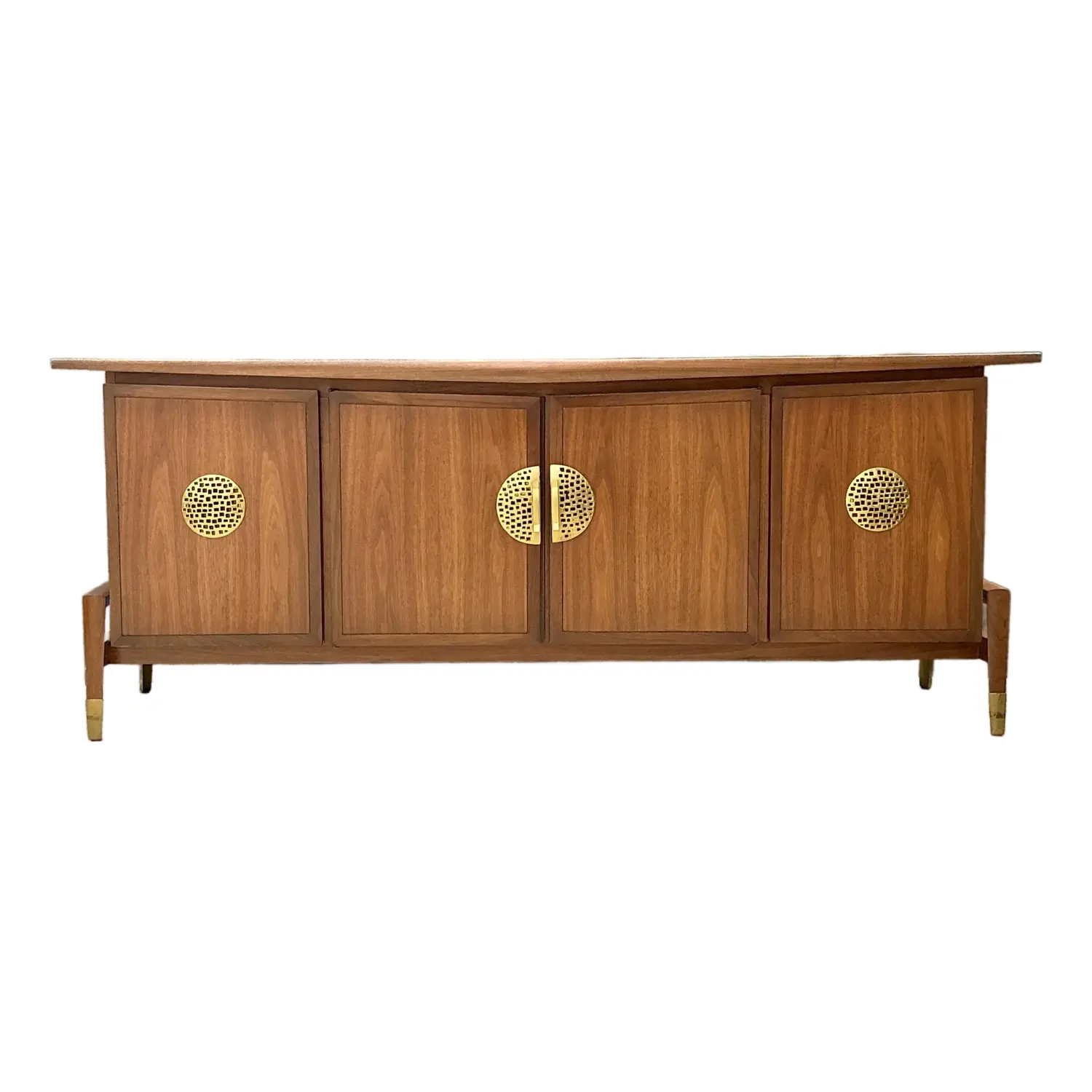 Vintage Helen Hobey for Baker Asian Medallion Credenza - Detail view