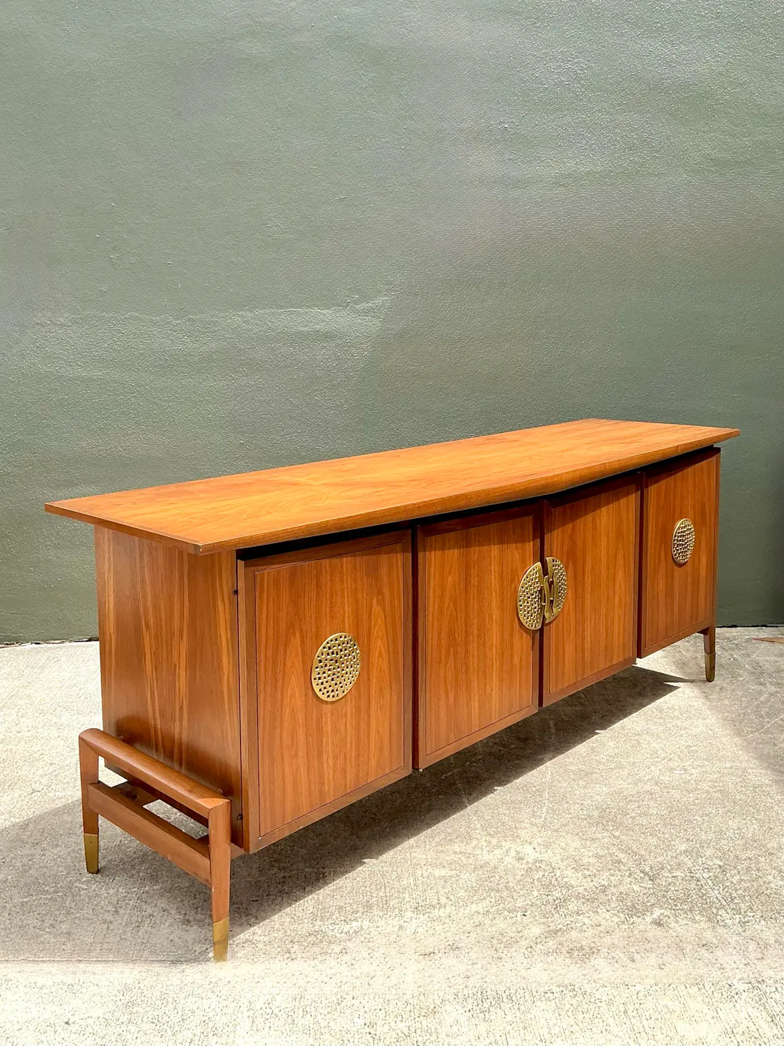 Vintage Helen Hobey for Baker Asian Medallion Credenza - Back view