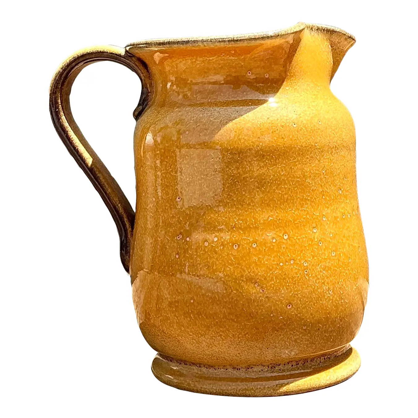 Vintage Italian Glazed Ceramic Pitcher