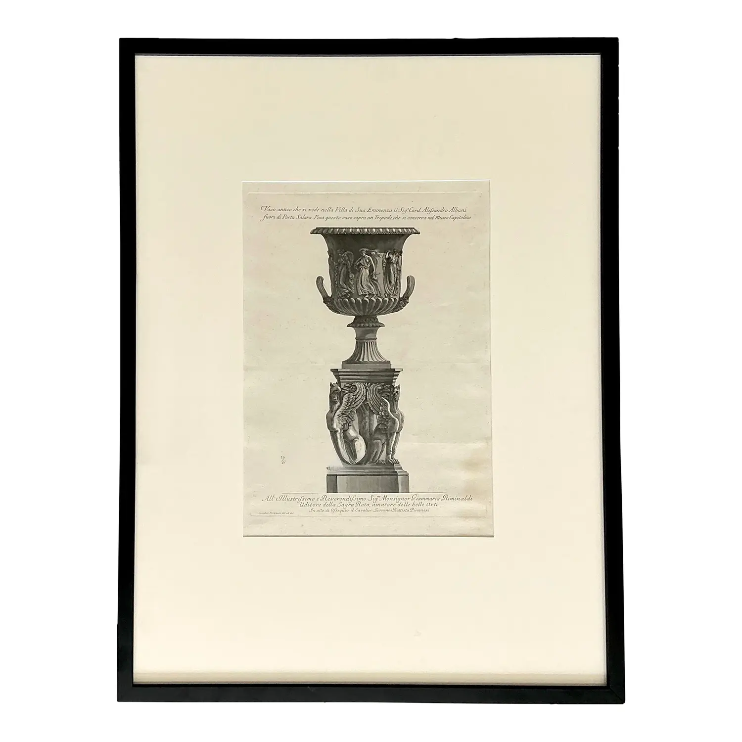 Vintage Italian Monumental Giovanni Batista Parinesi Urn Print