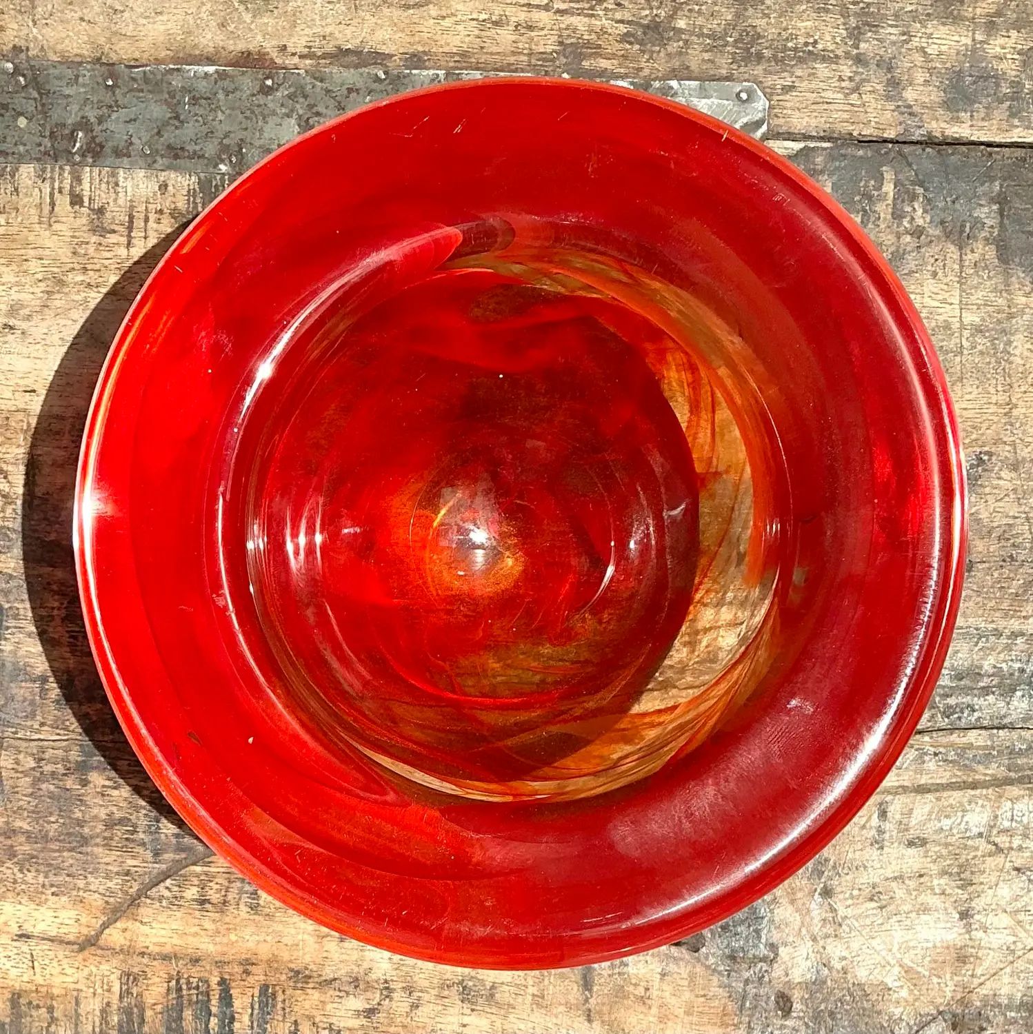 Vintage Kosta Boda Glass “Atoll” Bowl - Top view