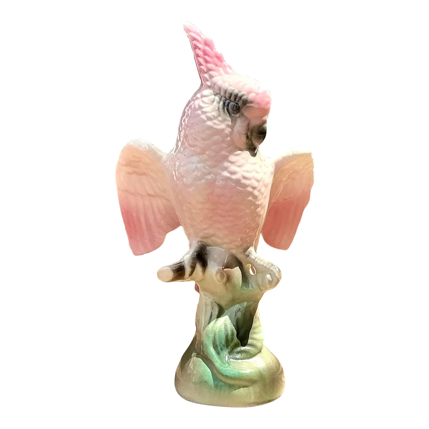 Vintage MCM Glazed Ceramic Bird - Ceramic, 4.5W x 8.25H