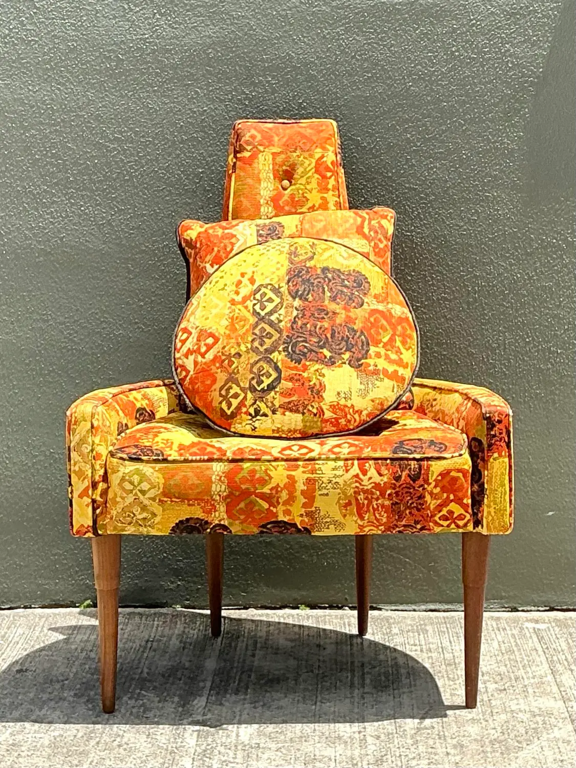 Vintage MCM High Back Lounge Chair - Top view