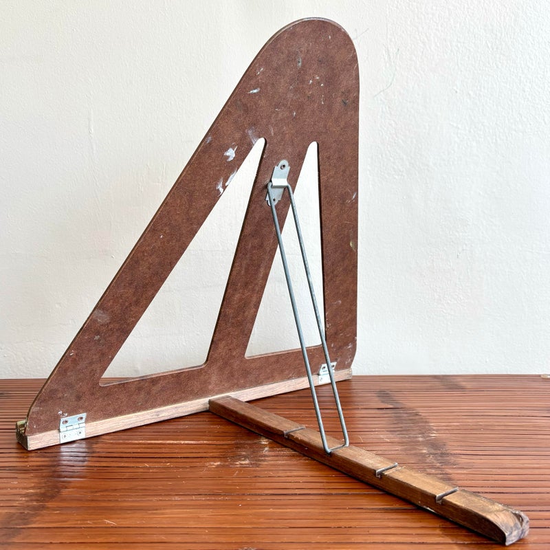 Vintage Mid-Century Modern Wolsey Masonite Table Top Easel - Top view