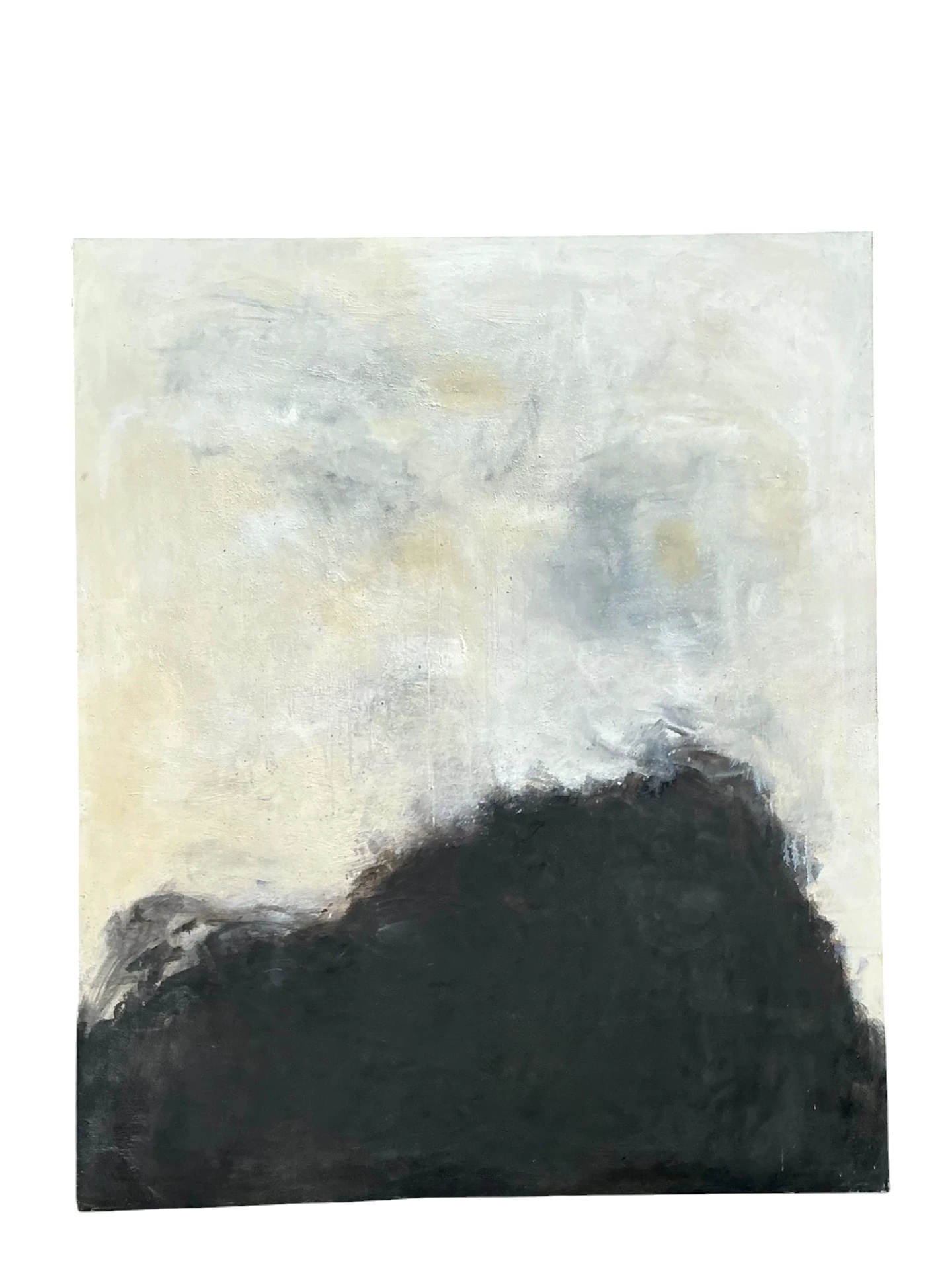 Vintage Monumental Abstract Oil On Canvas 