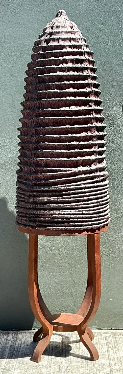 Vintage Monumental Abstract Sculpture - Back view