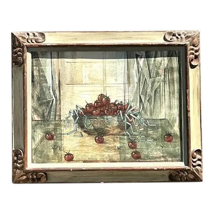 Vintage Original 1969 Still Life Oil on Canvas