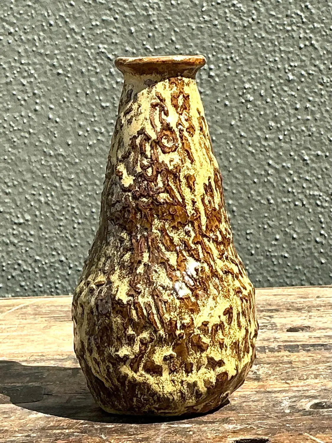 Vintage Original Drip Glaze Vase - Detail view