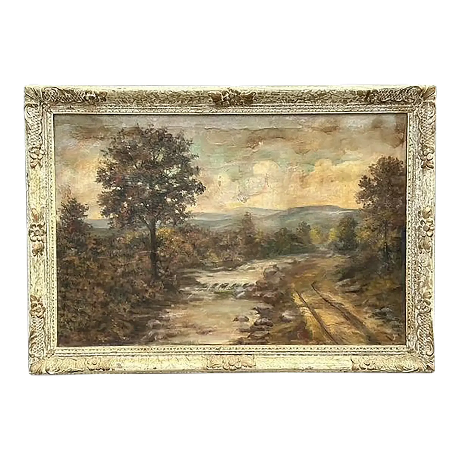 Vintage Original Landscape Oil Painting on Canvas