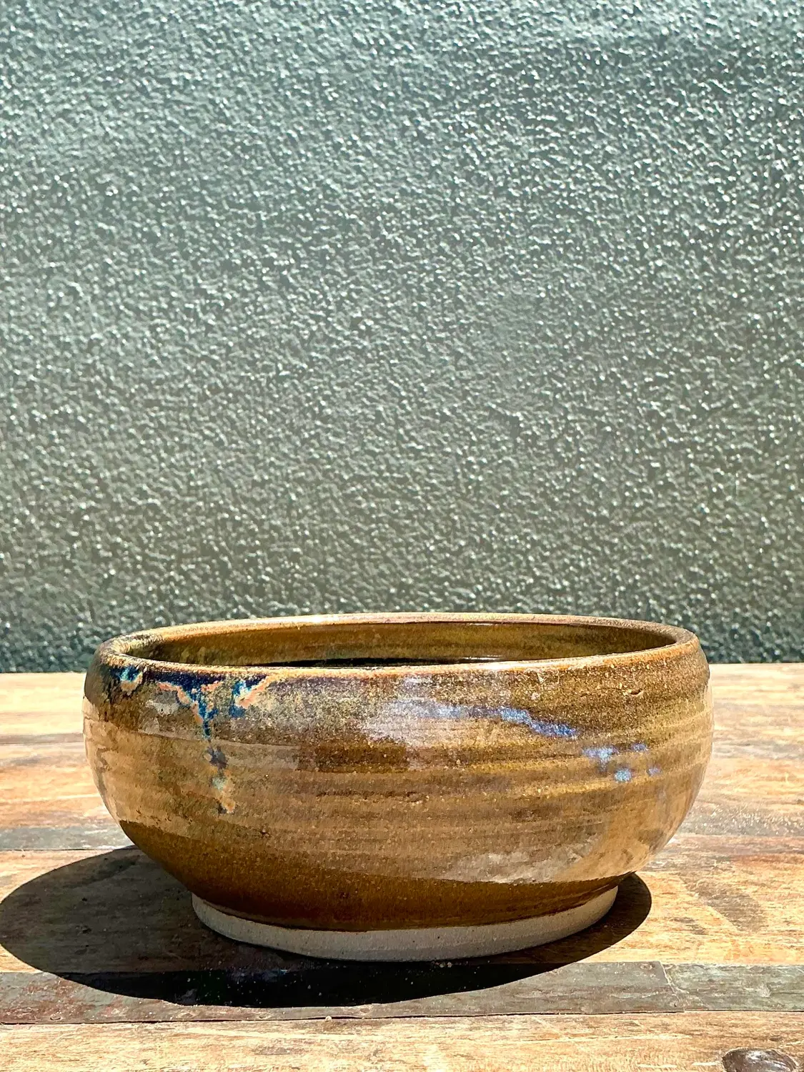 Vintage Original Studio Pottery Bowl - Pottery, 6W x 2.5H - Side view