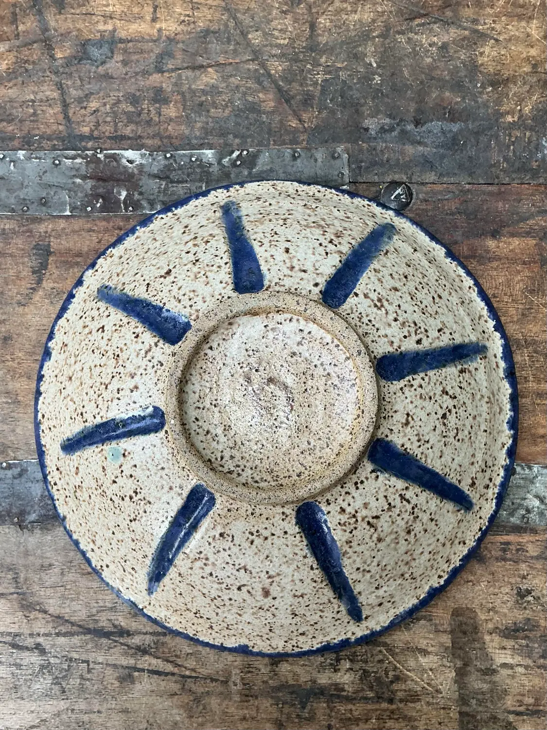 Vintage Original Studio Pottery Bowl - Pottery, 8.75W x 2H