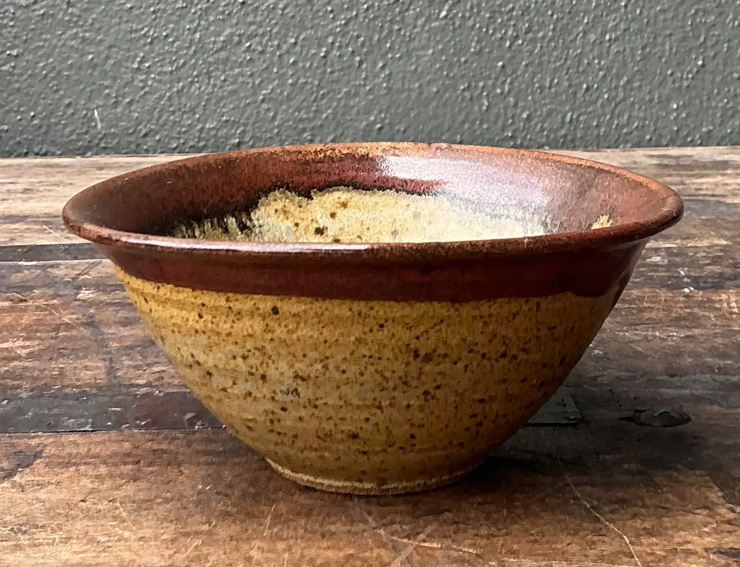 Vintage Original Studio Pottery Bowl - Pottery, 5.25W x 2.5H - Side view