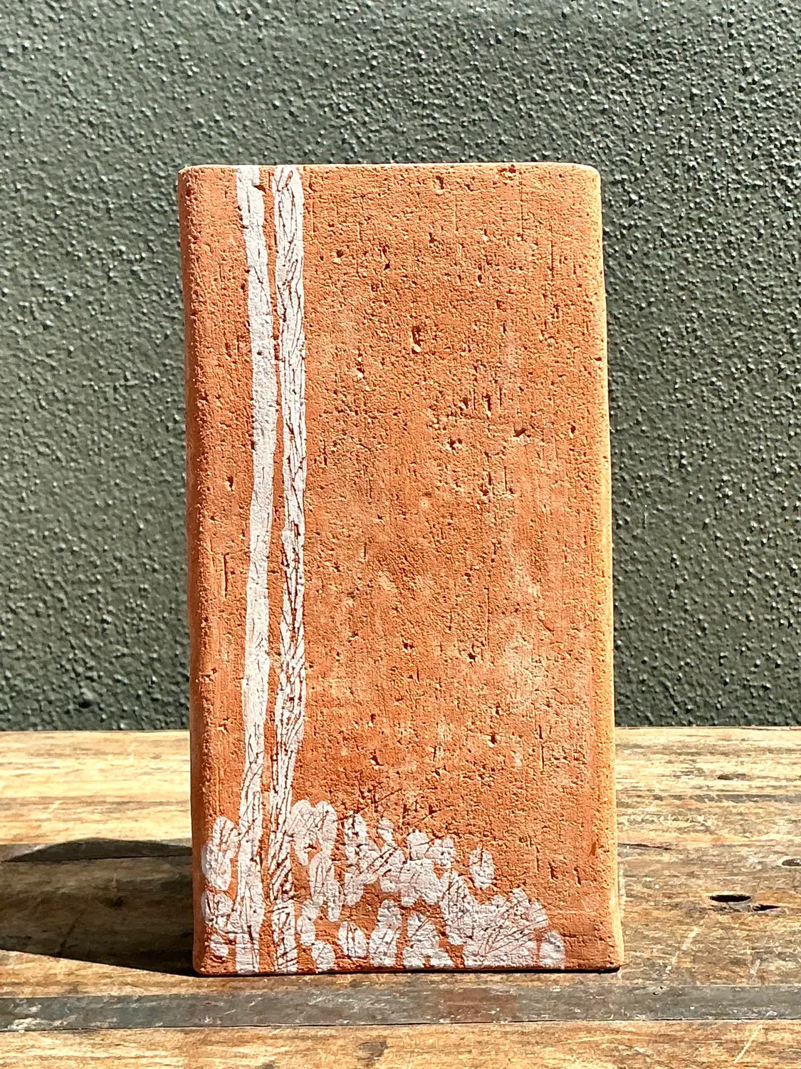 Vintage Original Studio Pottery Drip Glaze Vase - Pottery, 5.25W x 10H - Detail view