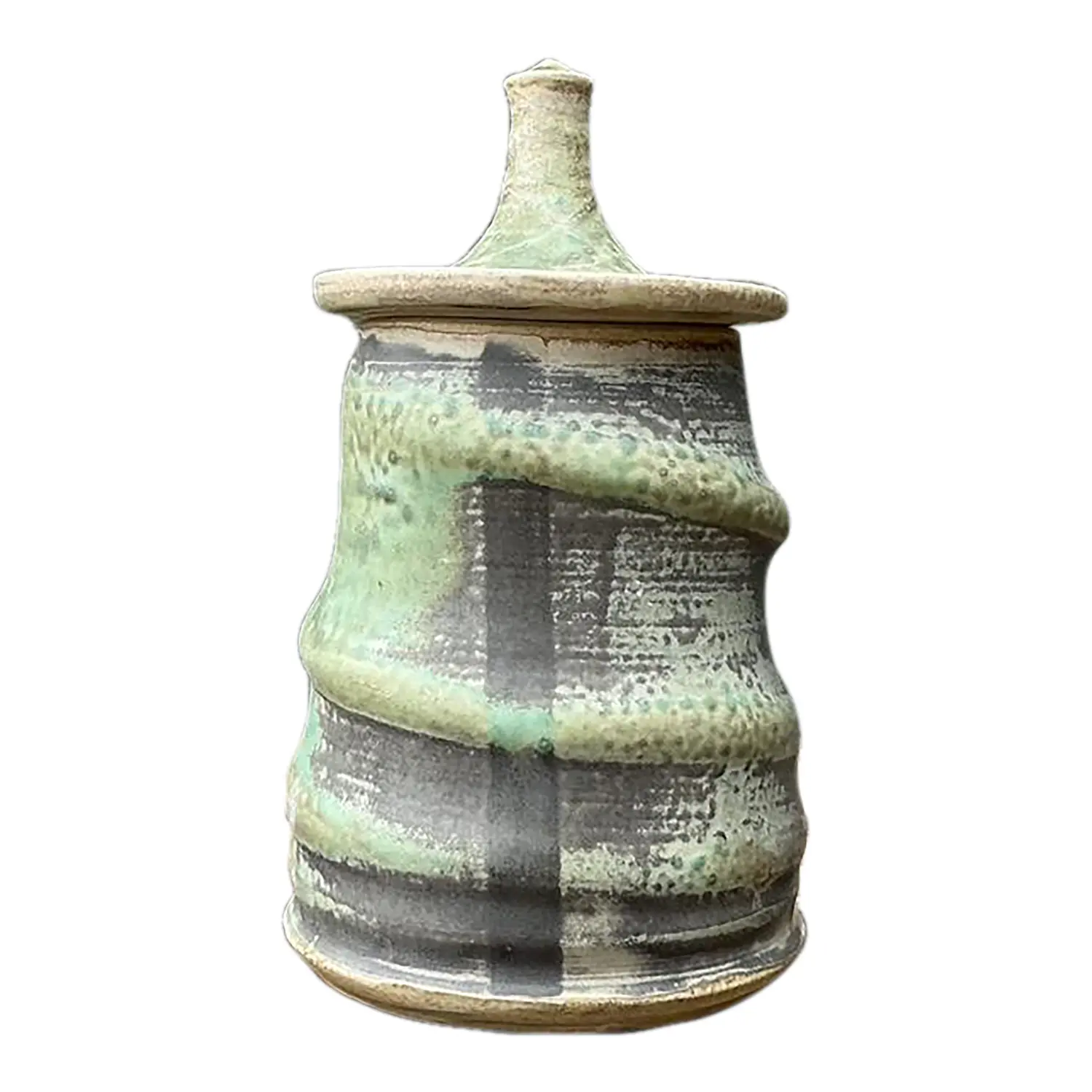 Vintage Original Studio Pottery Lidded Jar