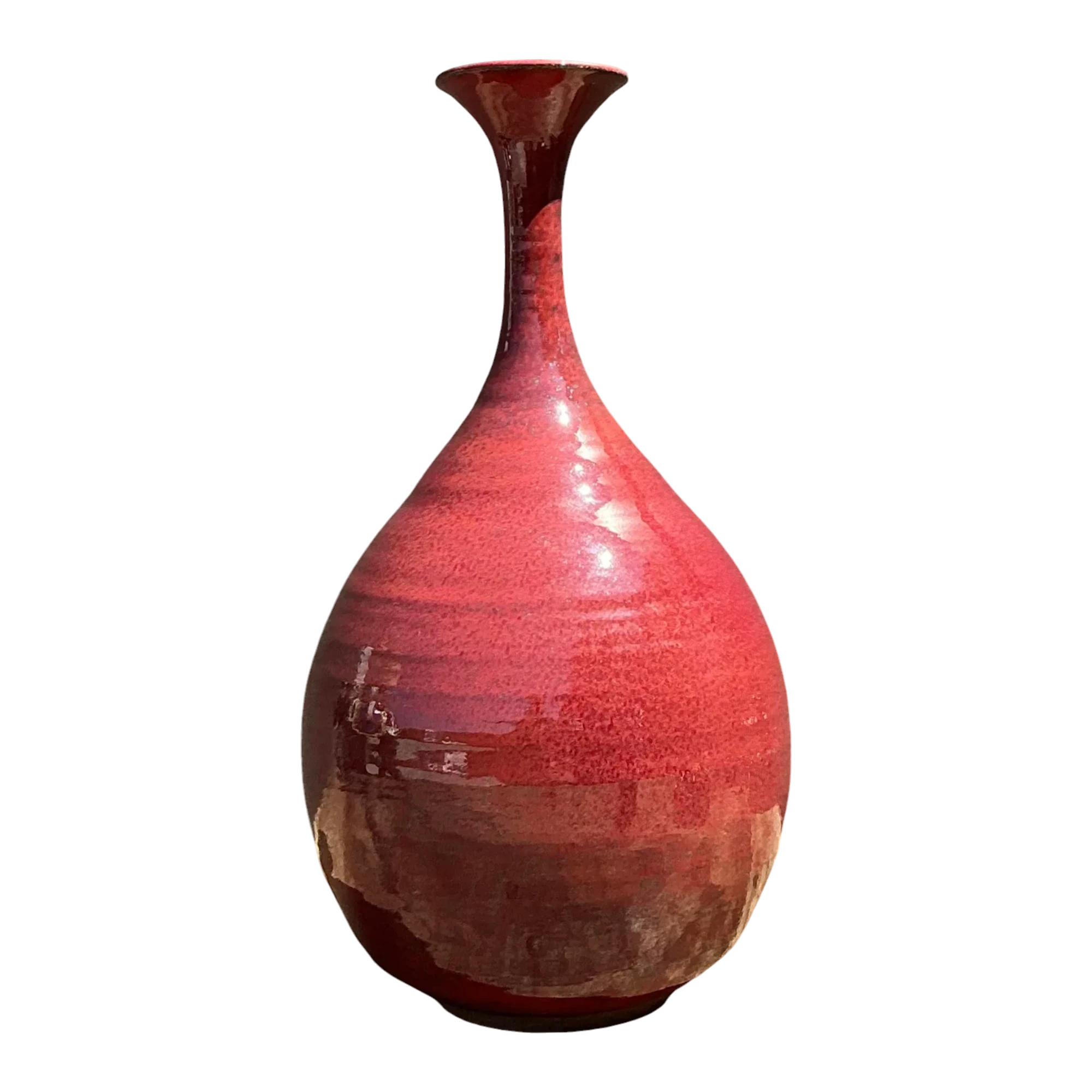 Vintage Original Studio Pottery Long Neck Vase