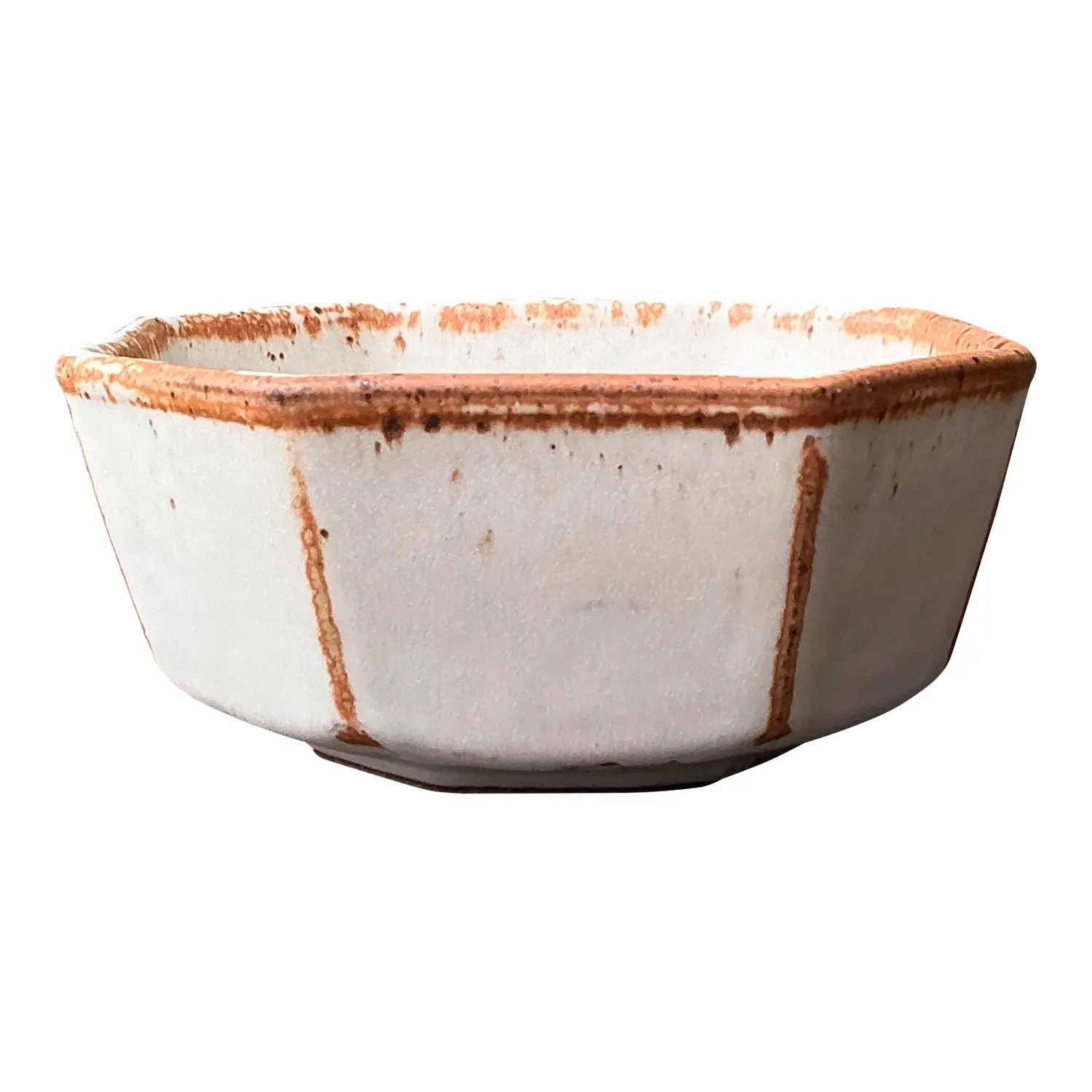 Vintage Original Studio Pottery Octagon Bowl