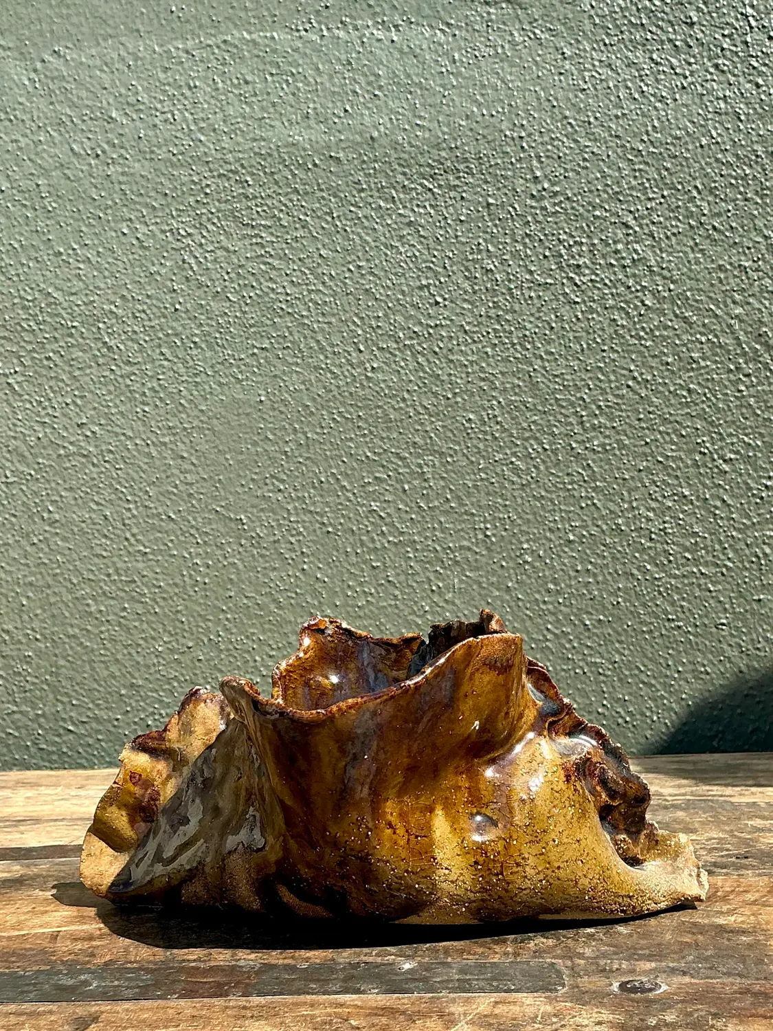Vintage Original Studio Pottery Pocket - Detail view