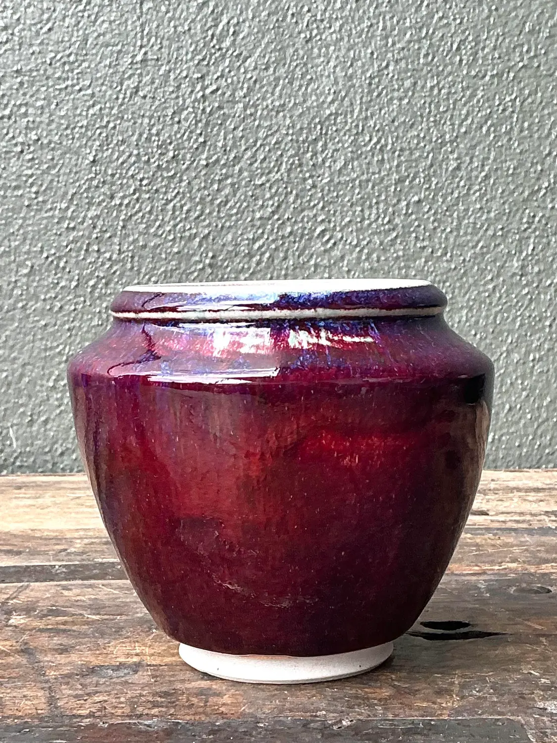 Vintage Original Studio Pottery Pot - Back view