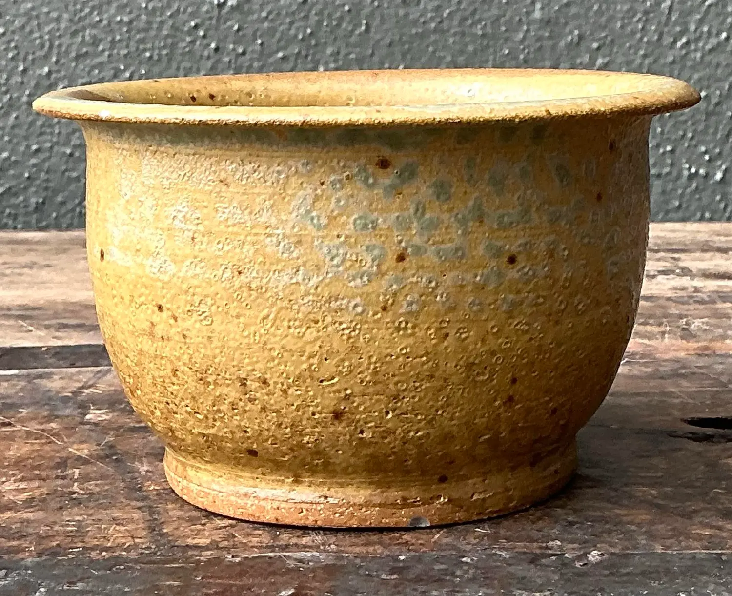 Vintage Original Studio Pottery Speckled Bowl - Back view