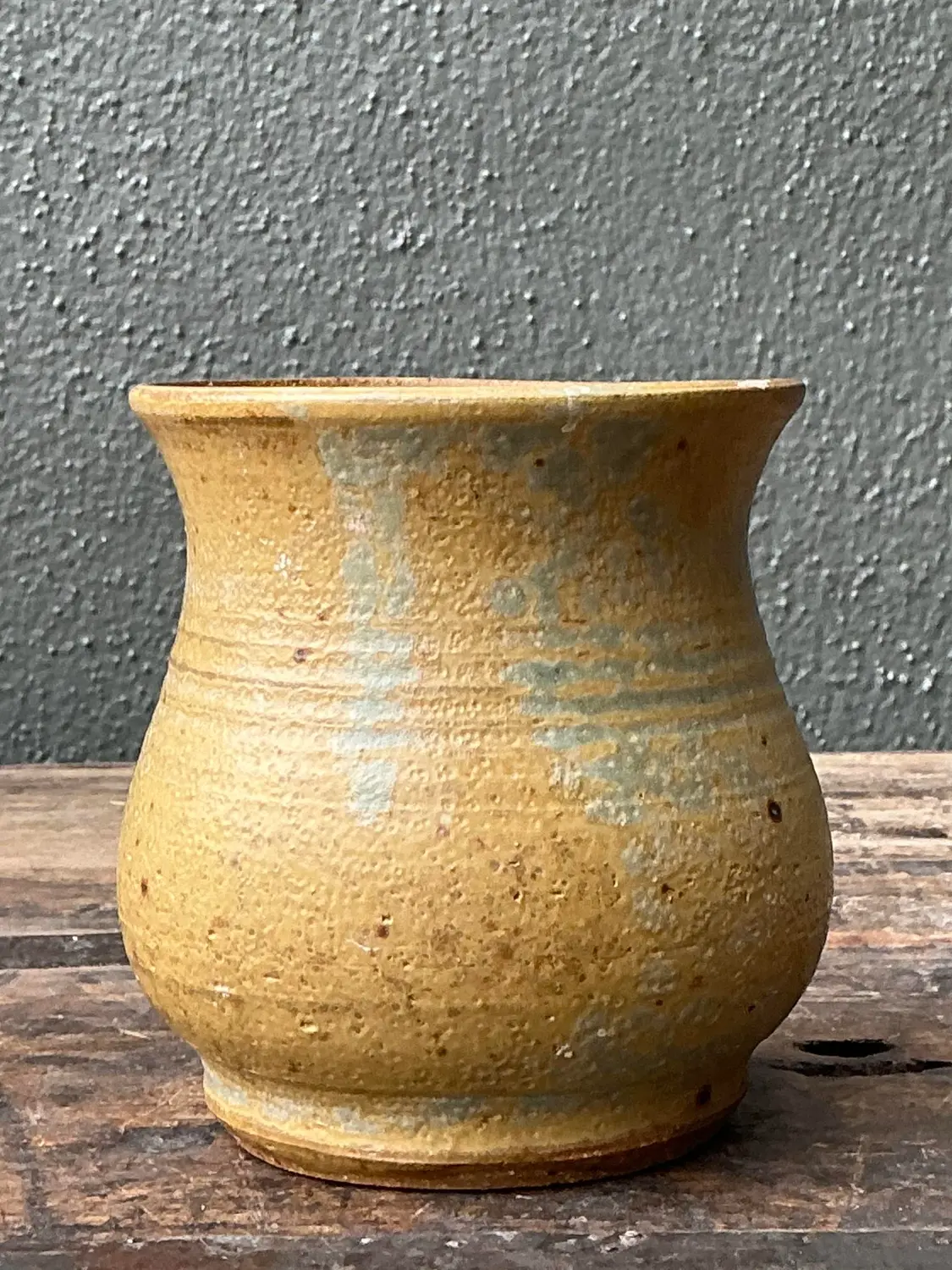 Vintage Original Studio Pottery Speckled Vase - Detail view